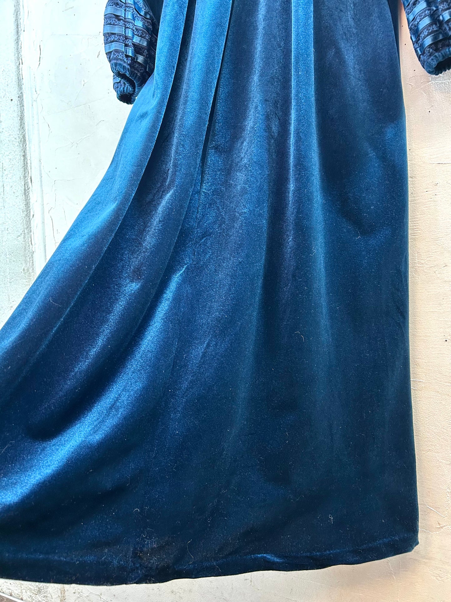 Vintage Velours Dress MADE IN USA [K28965]