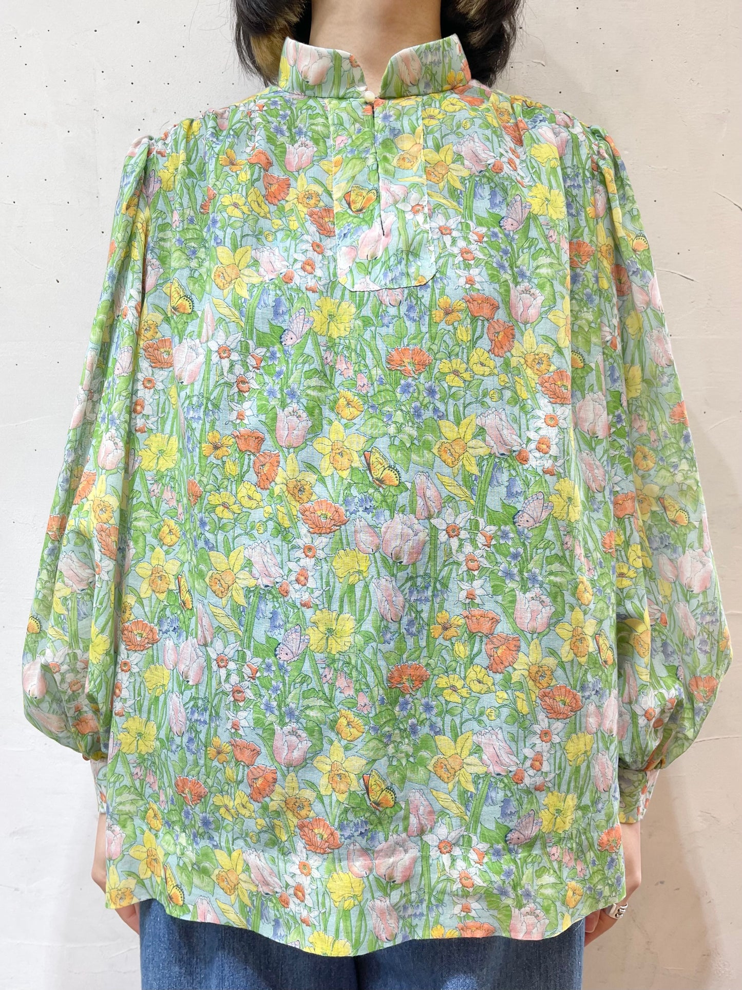 Vintage Flower Blouse [B26165]