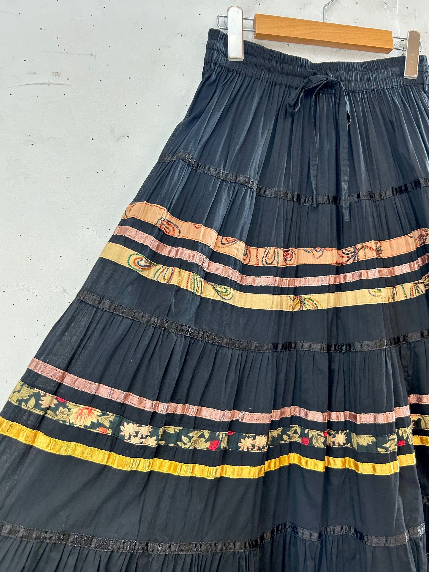 Vintage Tiered Skirt MADE lN INDIA [E30259]
