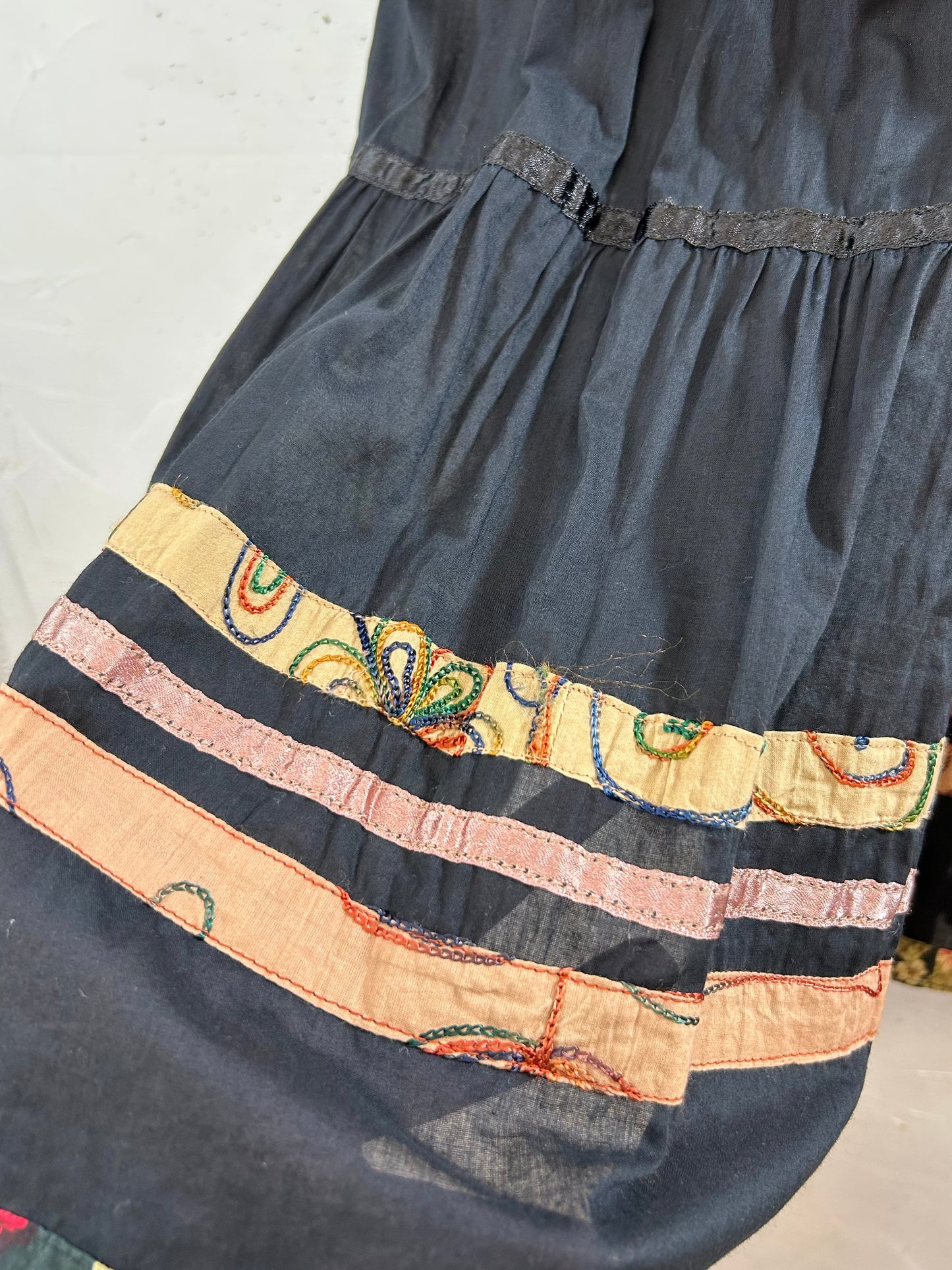 Vintage Tiered Skirt MADE lN INDIA [E30259]