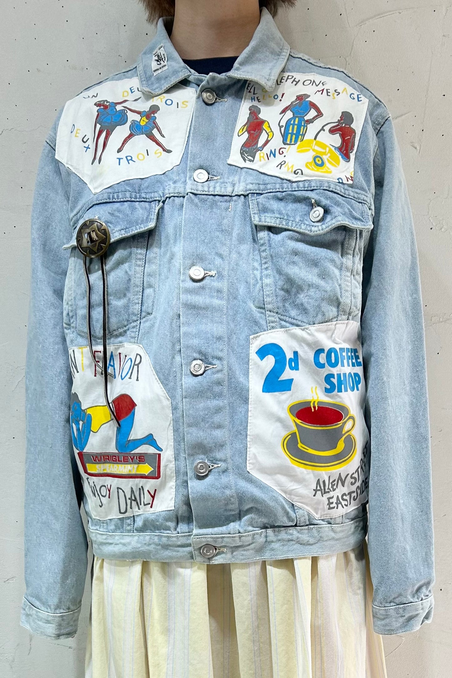 Vintage Denim Jacket MADE IN FRANCE [D26776]