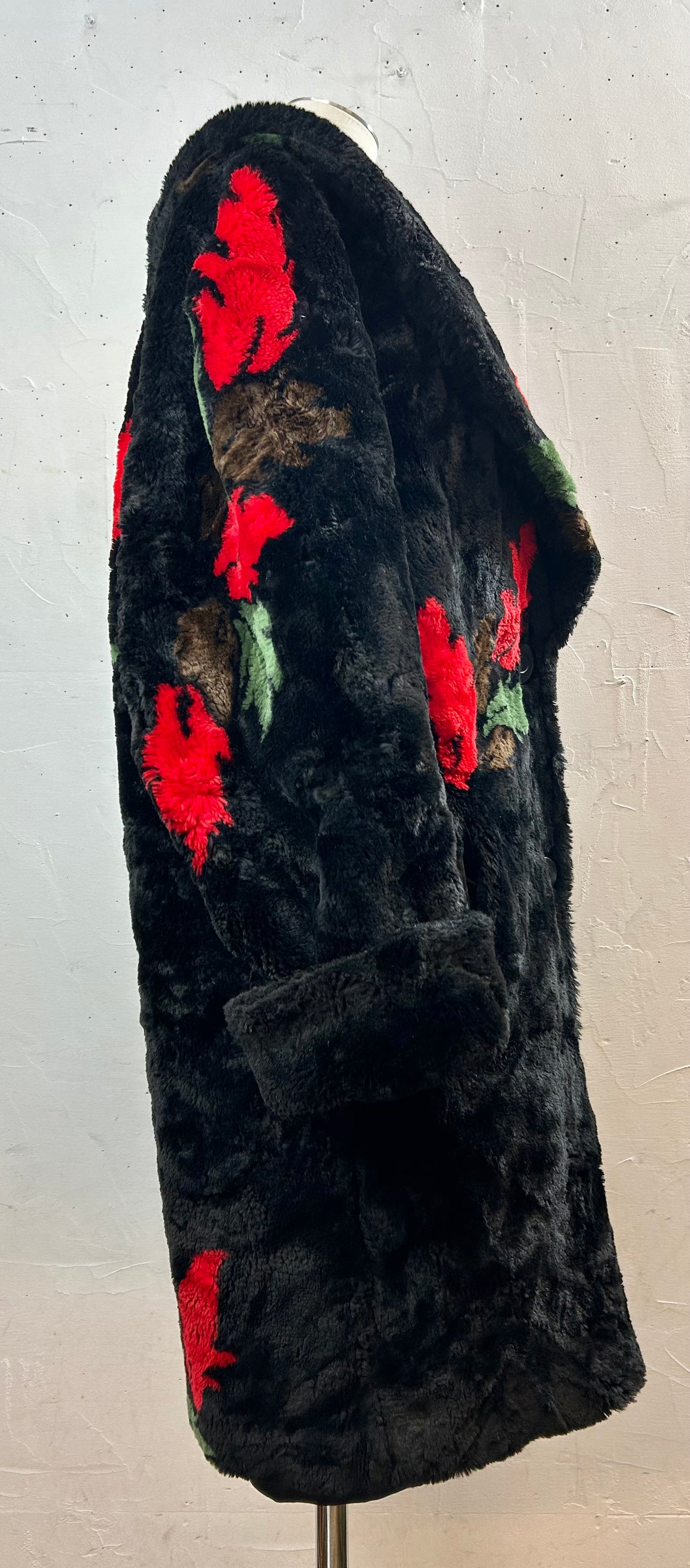 Vintage Reversible Eco Fur Coat [L29202]