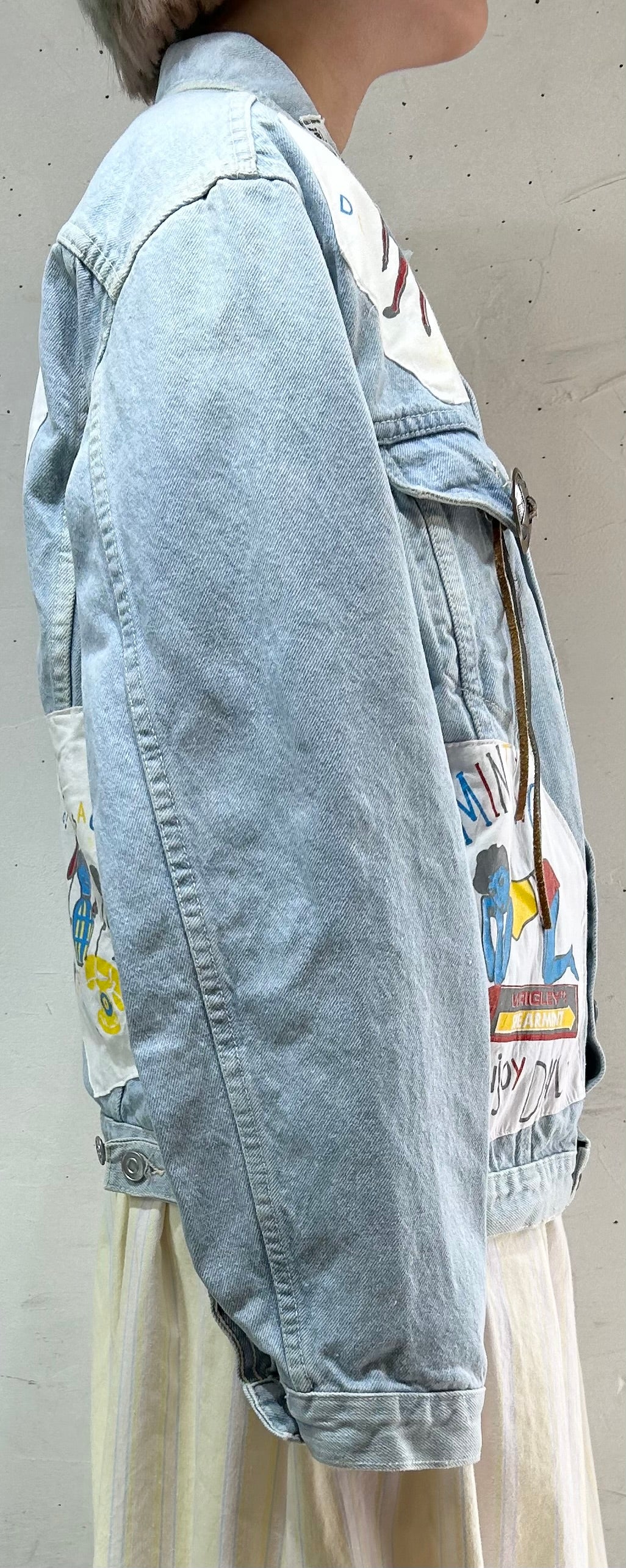 Vintage Denim Jacket MADE IN FRANCE [D26776]