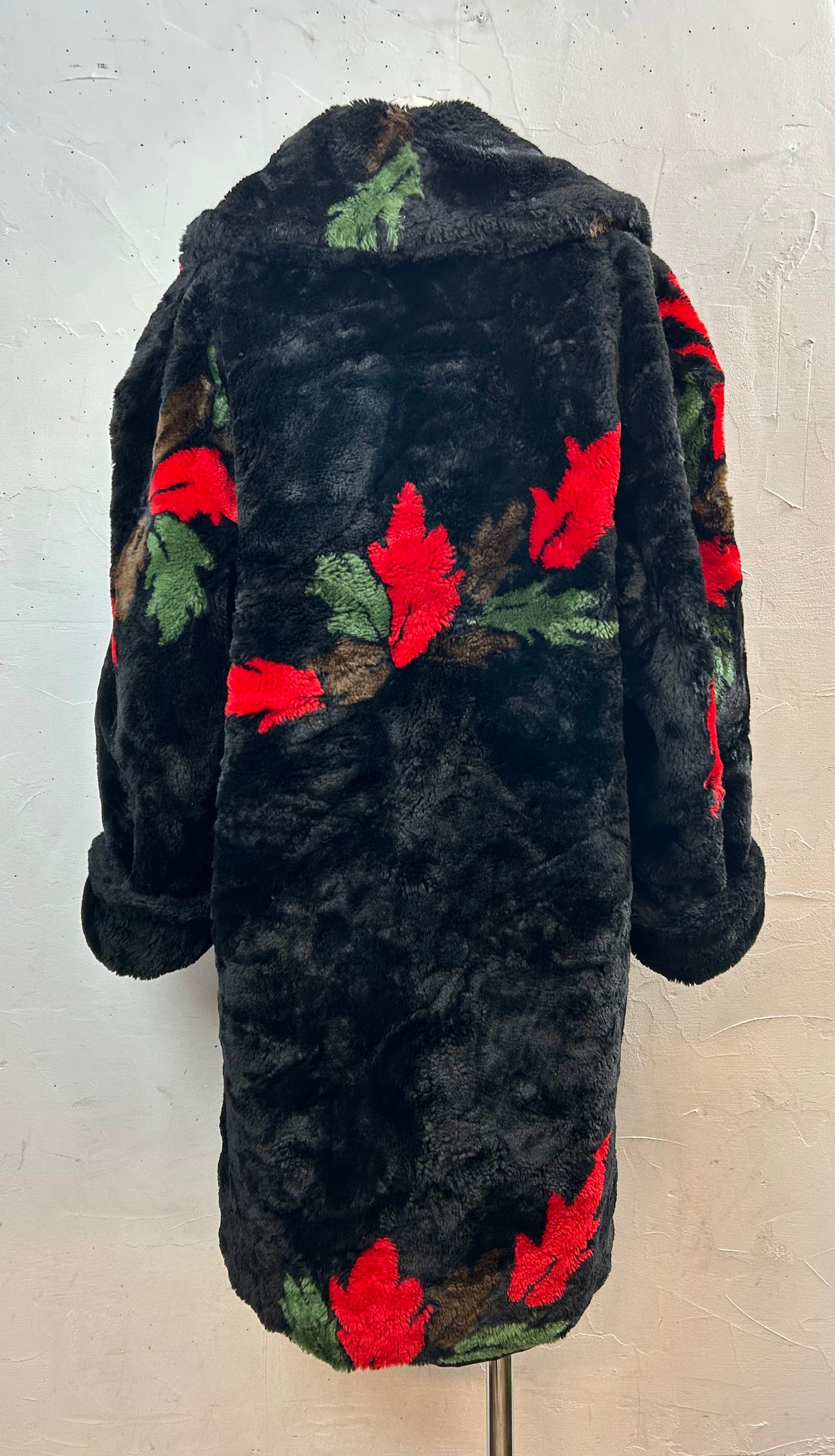 Vintage Reversible Eco Fur Coat [L29202]