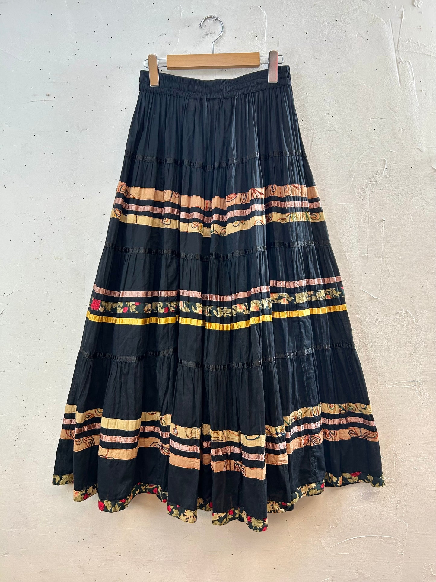 Vintage Tiered Skirt MADE lN INDIA [E30259]