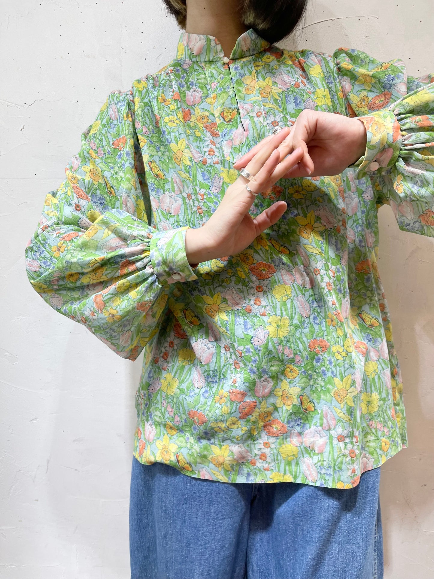 Vintage Flower Blouse [B26165]