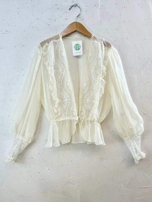 Vintage Sheer Blouse [F30480]