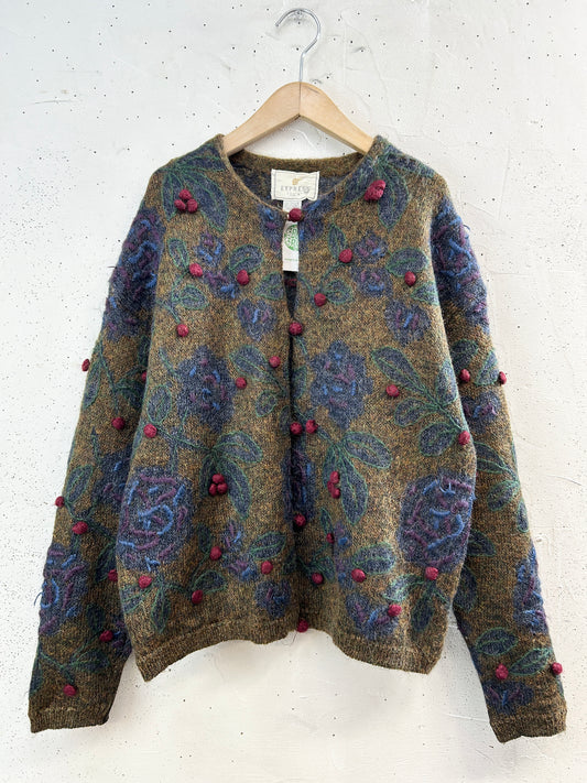 Vintage Mohair Knit Cardigan [J34358]