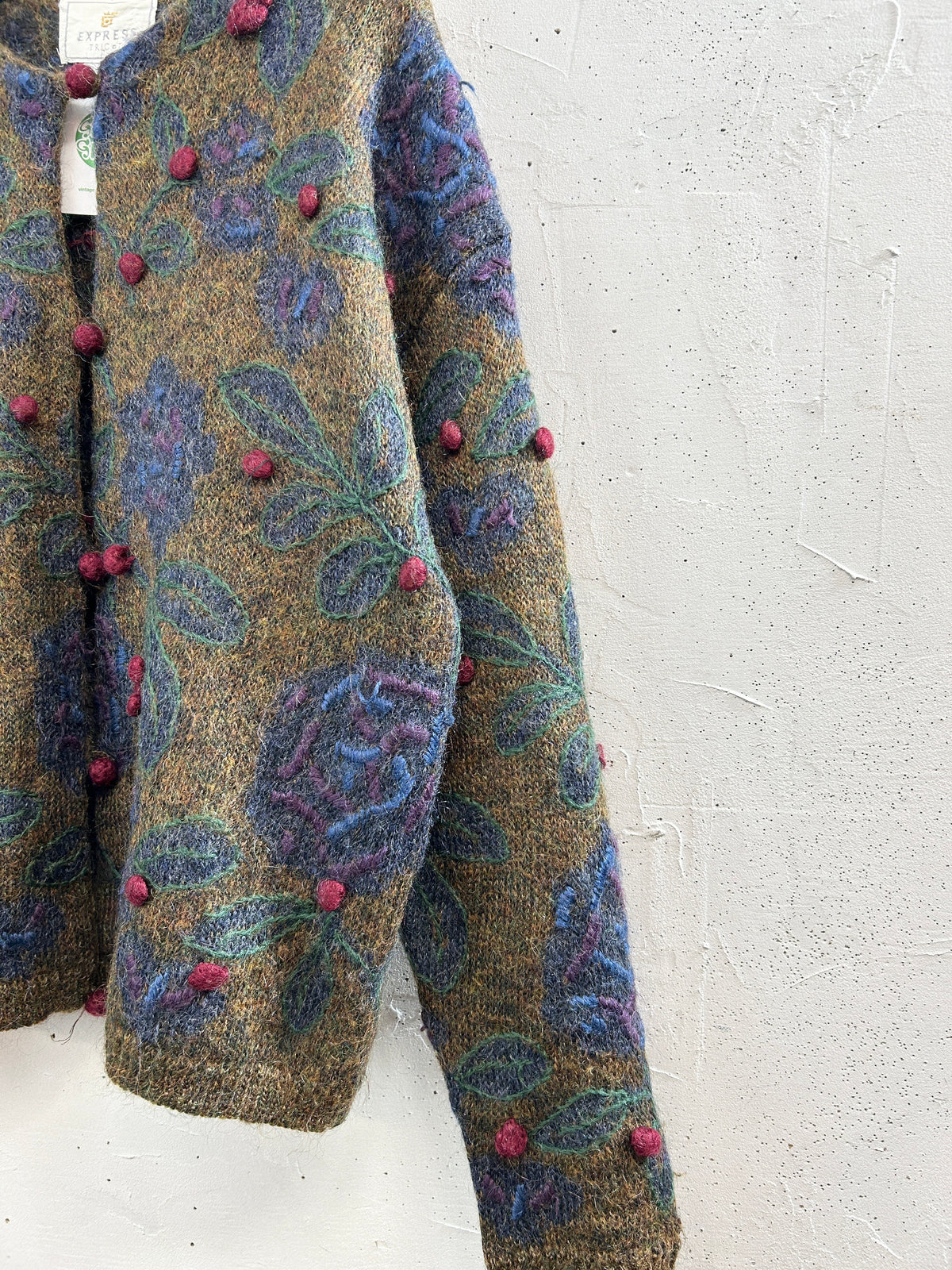 Vintage Mohair Knit Cardigan [J34358]