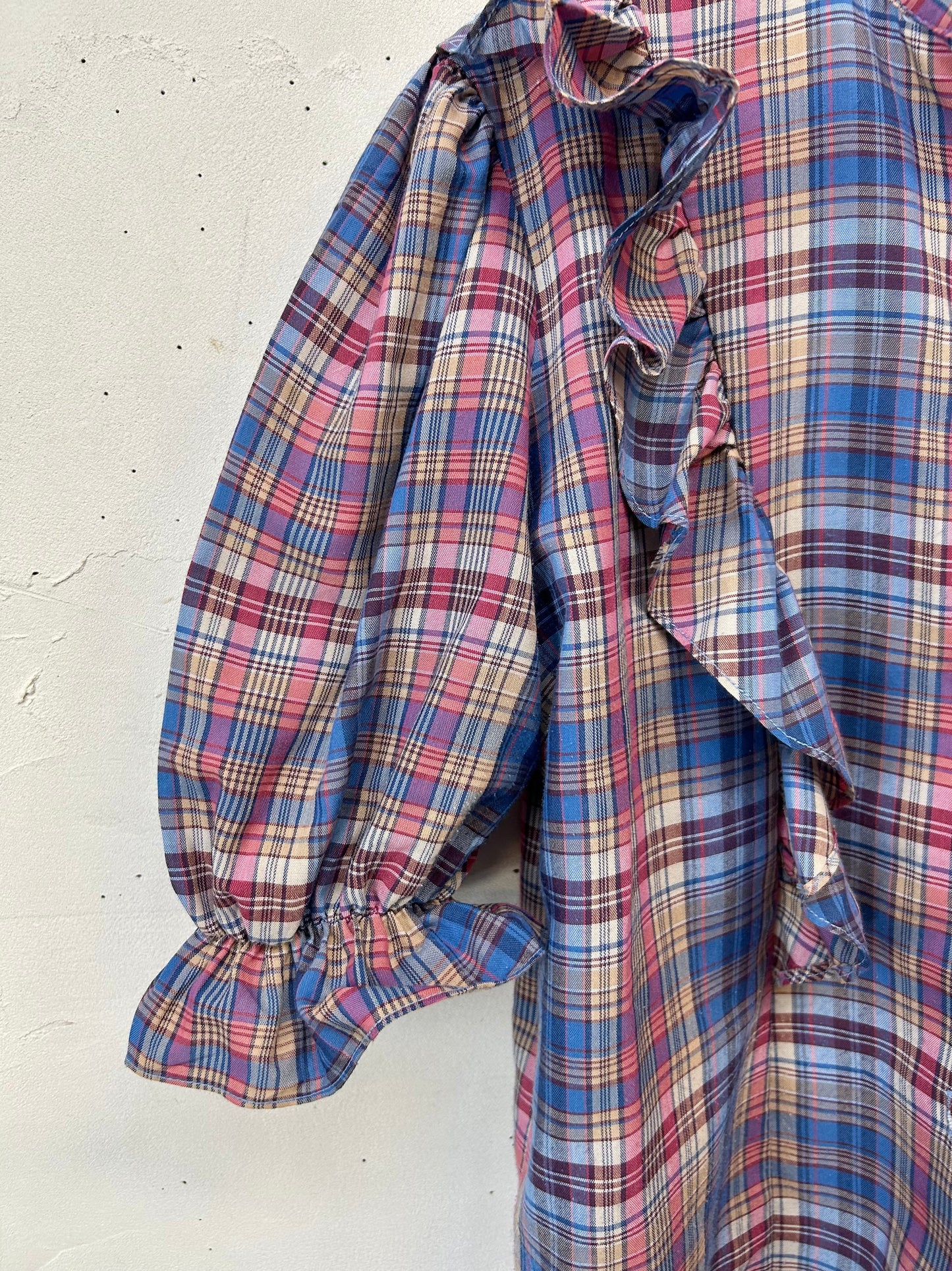 Vintage Plaid Blouse 〜Rhoda Lee〜 [E27194]