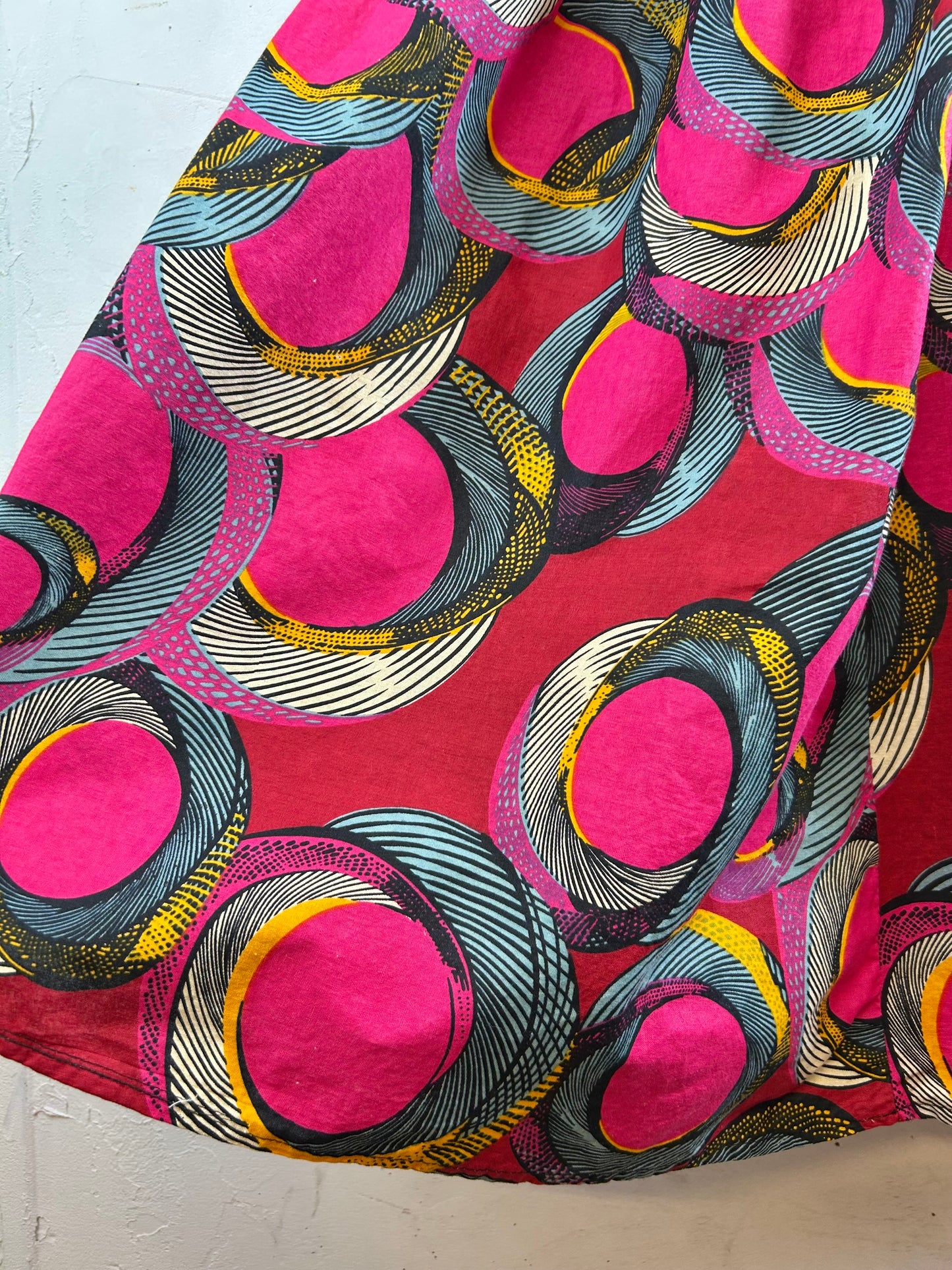 Vintage African Batik Skirt [E30260]