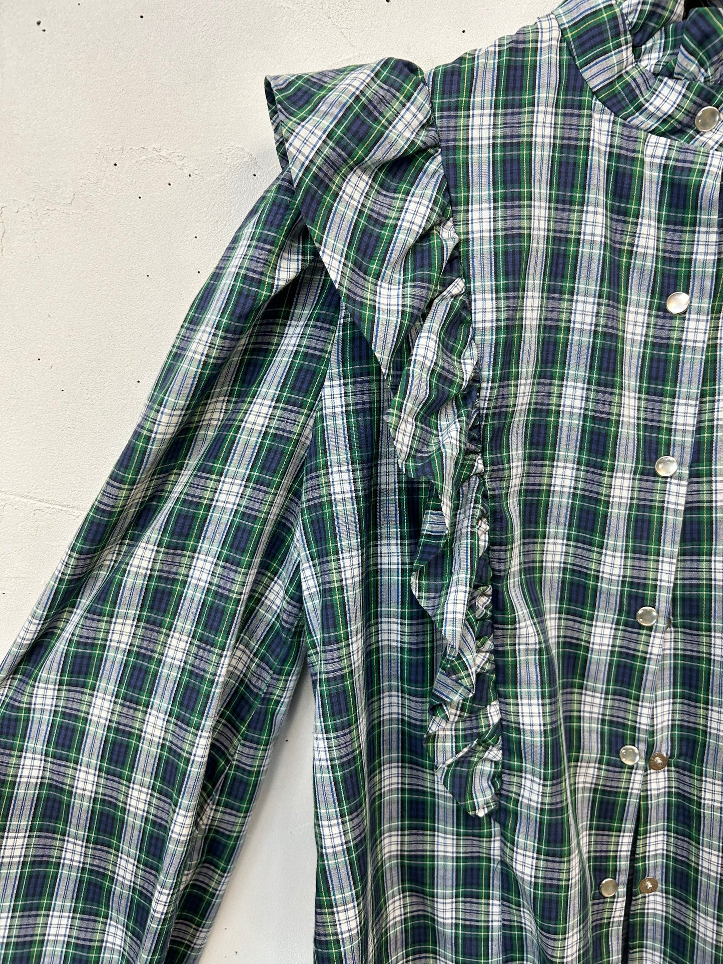 ’70s Vintage Plaid Shirt [E27195]