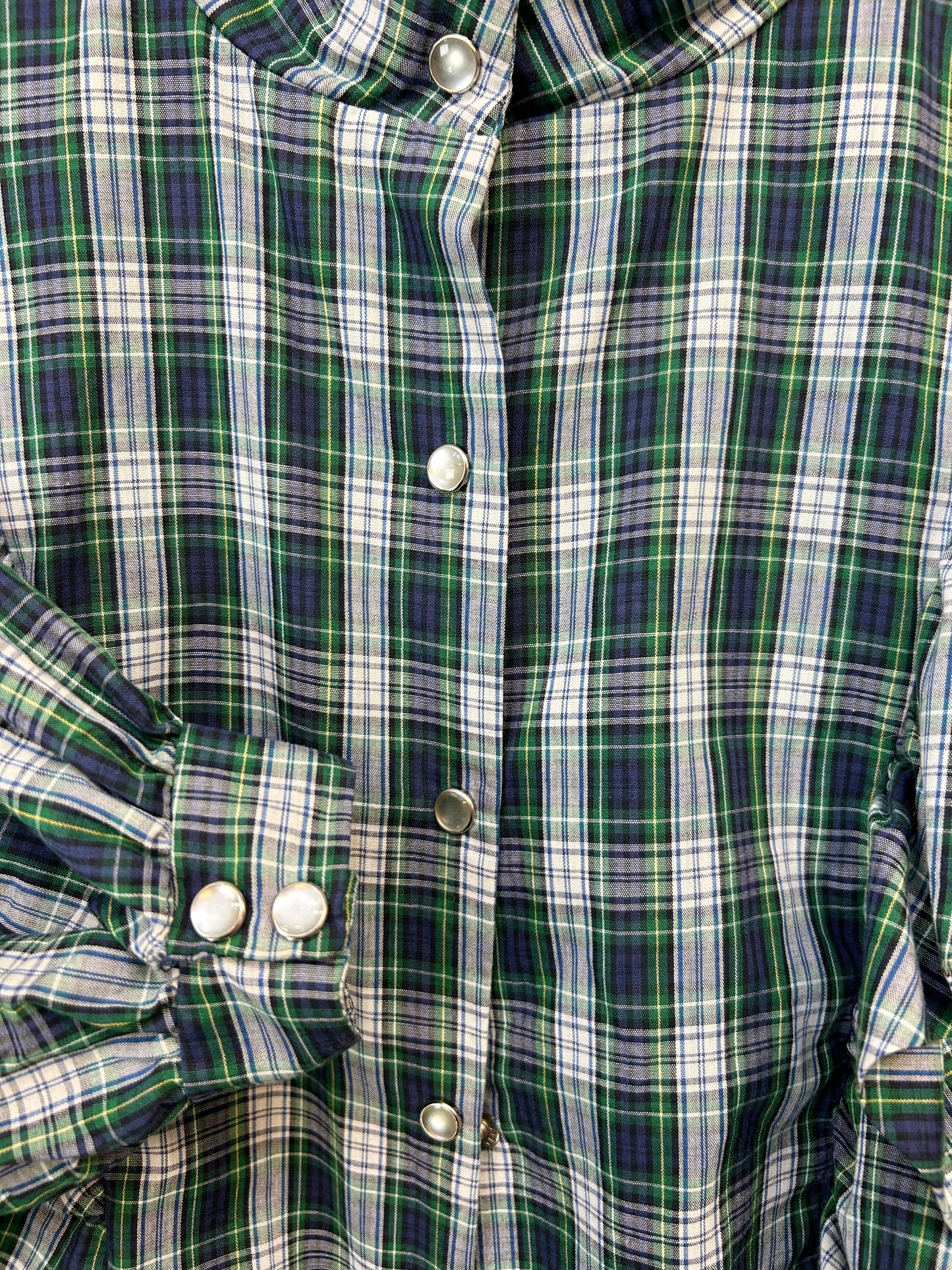 ’70s Vintage Plaid Shirt [E27195]