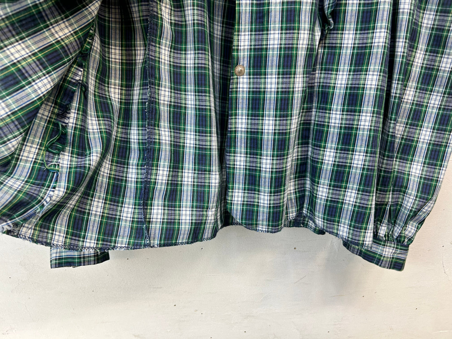 ’70s Vintage Plaid Shirt [E27195]