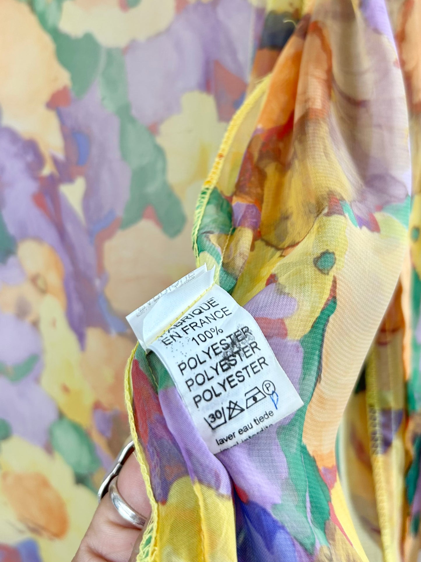 Vintage Sheer Gown FABRIQUE EN FRANCE [D30049]