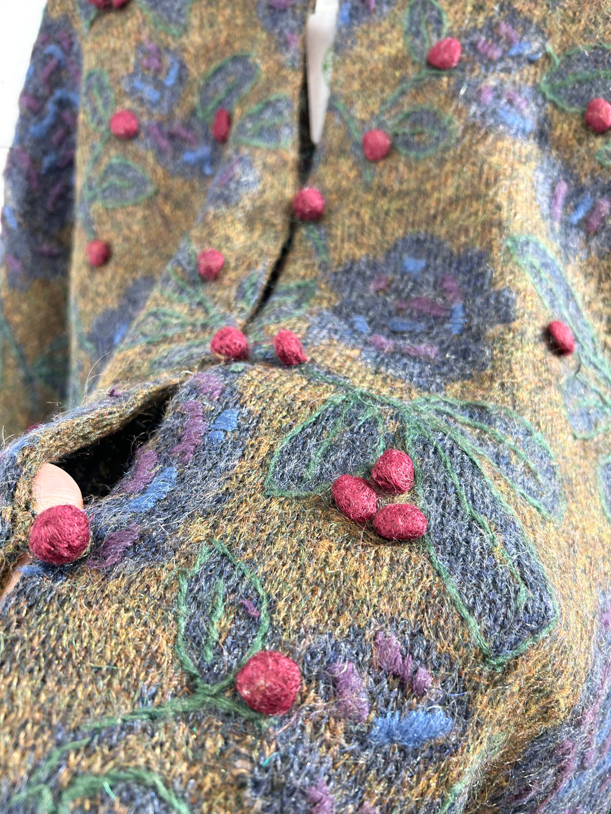 Vintage Mohair Knit Cardigan [J34358]
