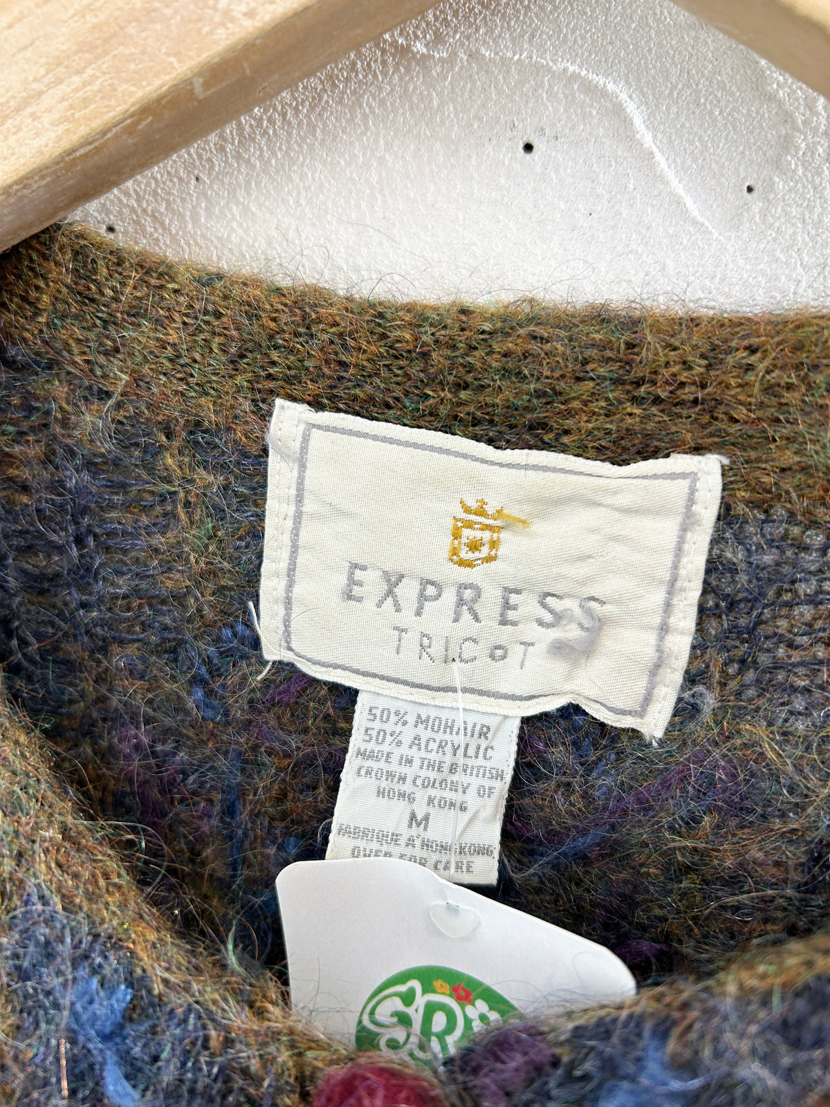 Vintage Mohair Knit Cardigan [J34358]