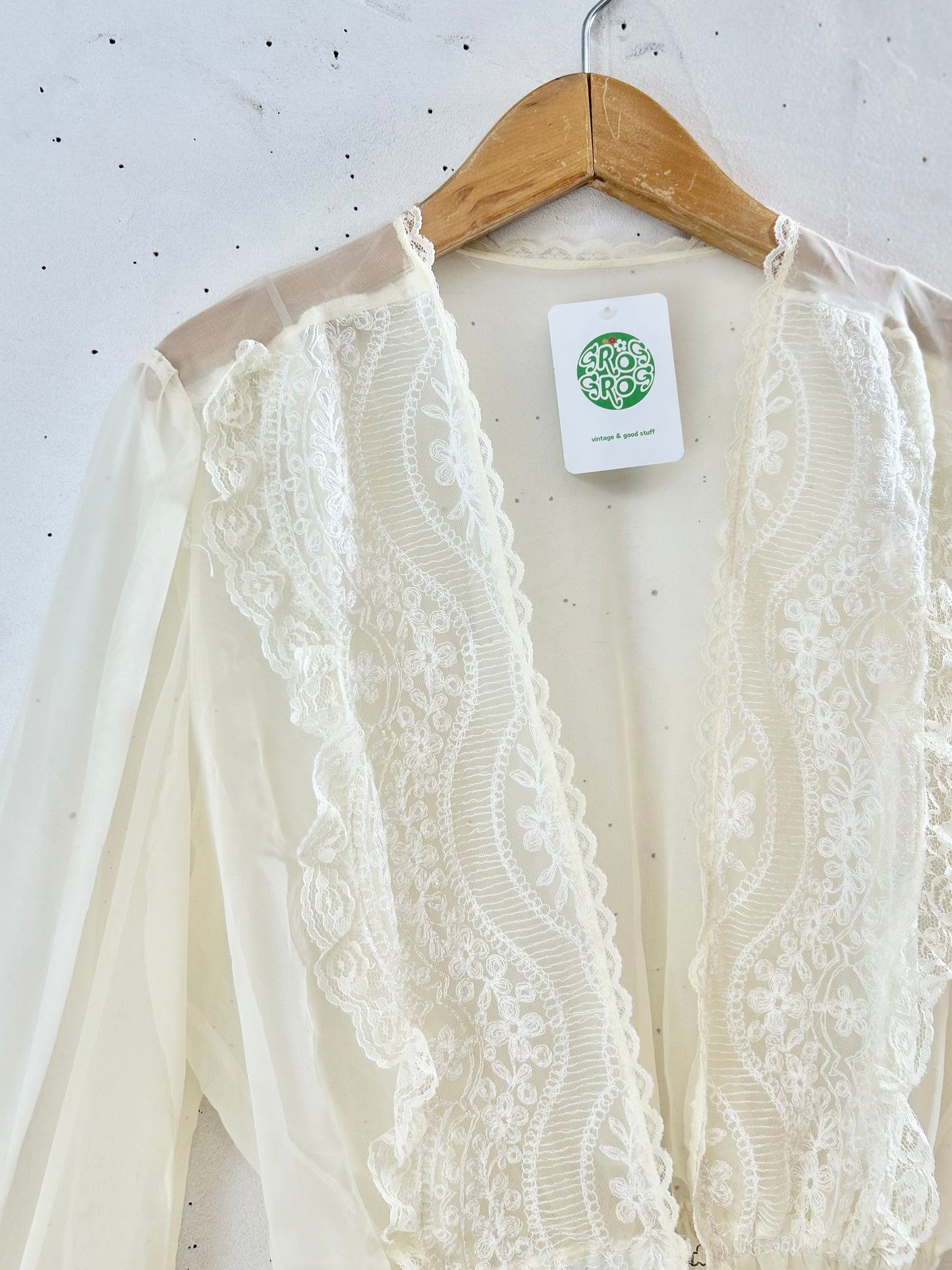 Vintage Sheer Blouse [F30480]