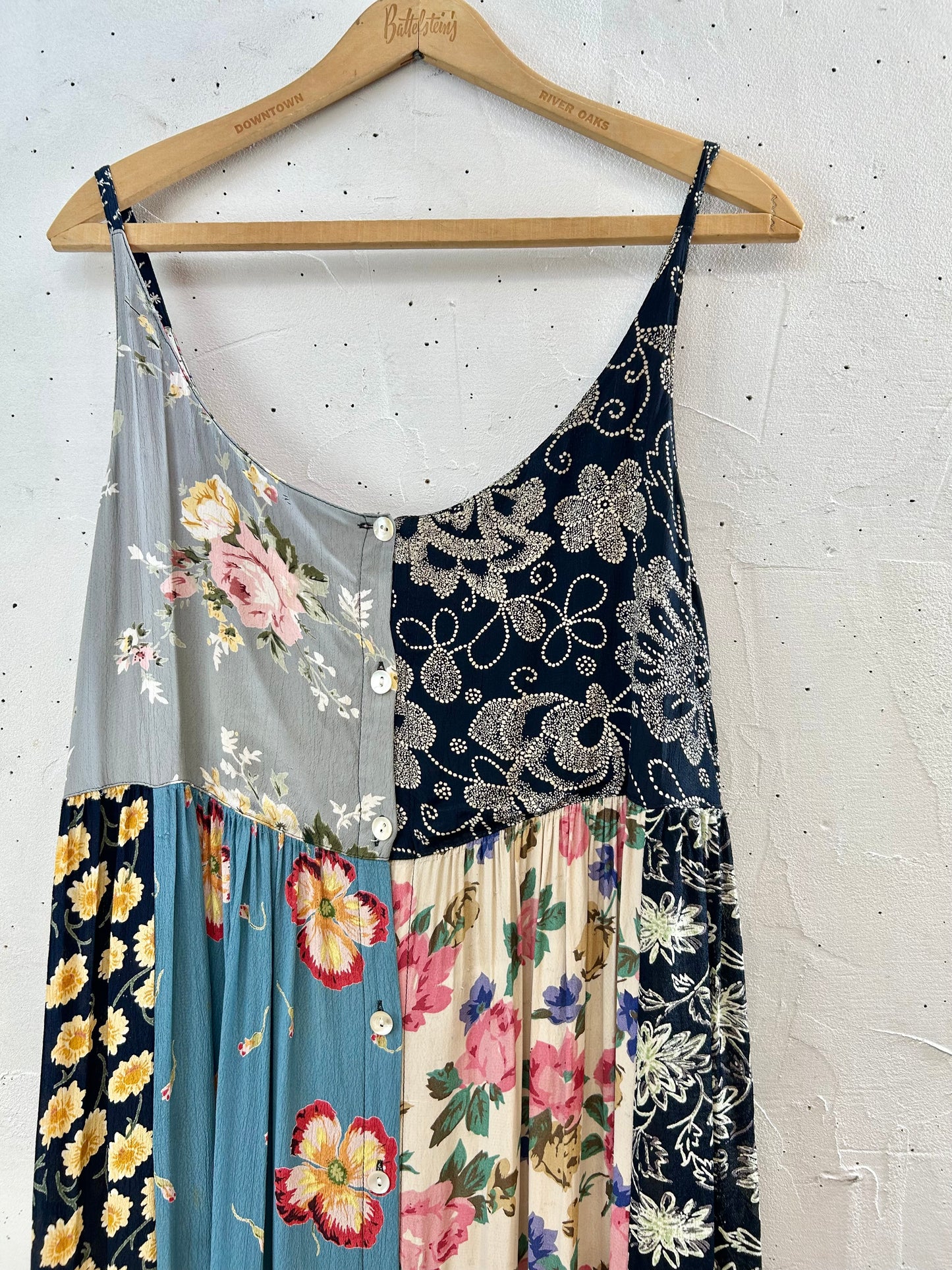 Vintage Indian Rayon Camisole Dress [E30263]