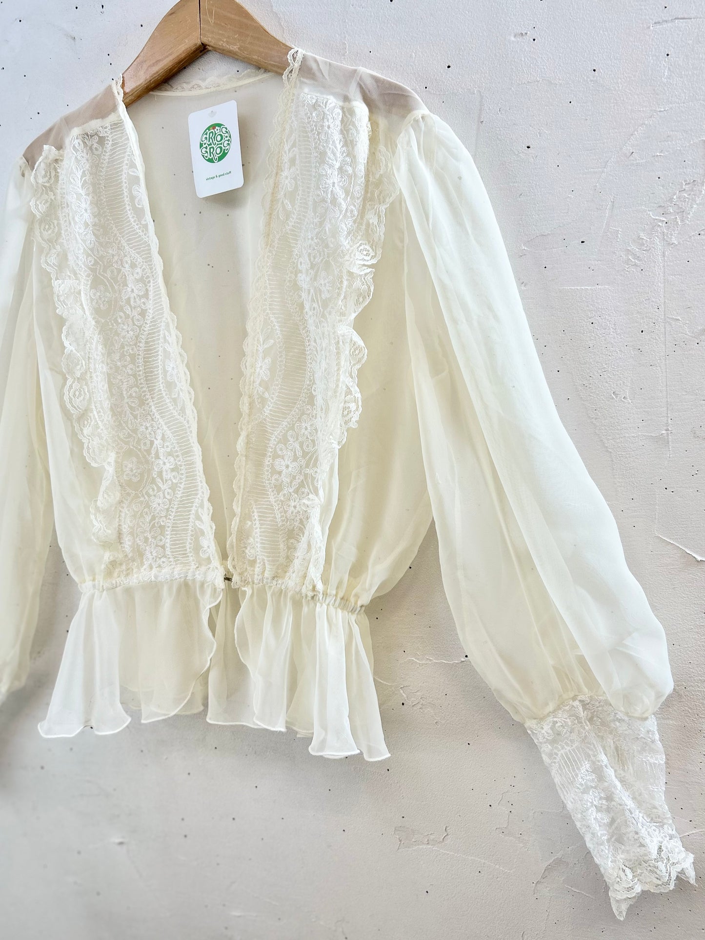 Vintage Sheer Blouse [F30480]