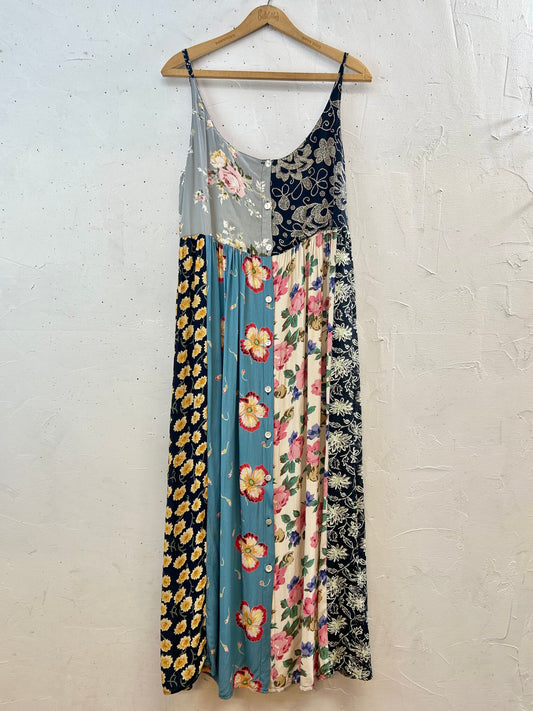 Vintage Indian Rayon Camisole Dress [E30263]