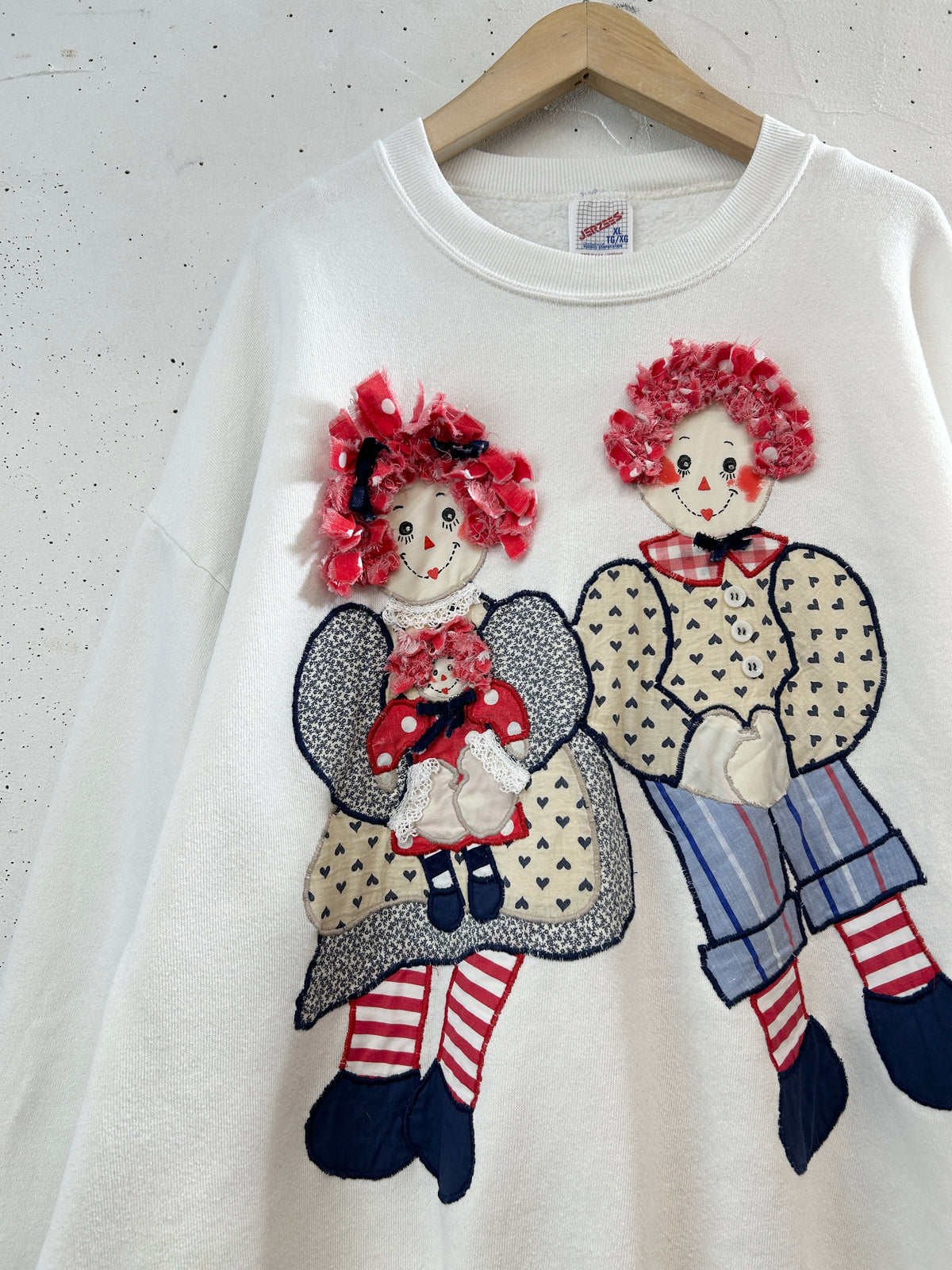Vintage Sweat 〜Raggedy Ann & Andy MADE IN USA〜 [J34364]