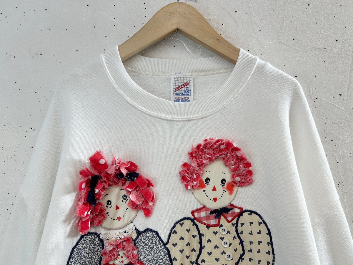 Vintage Sweat 〜Raggedy Ann & Andy MADE IN USA〜 [J34364]
