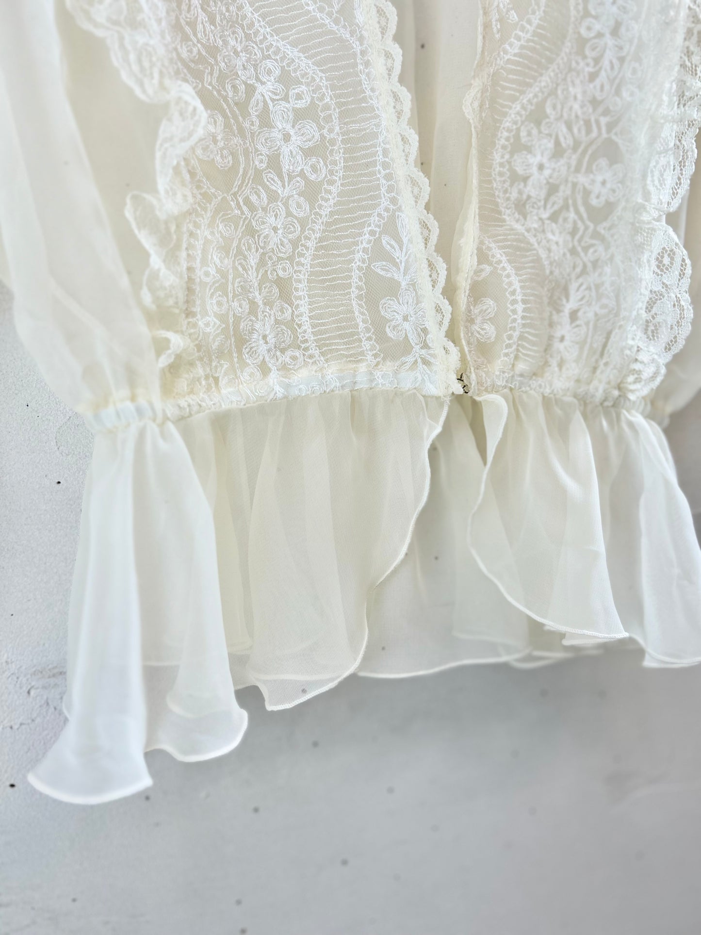 Vintage Sheer Blouse [F30480]