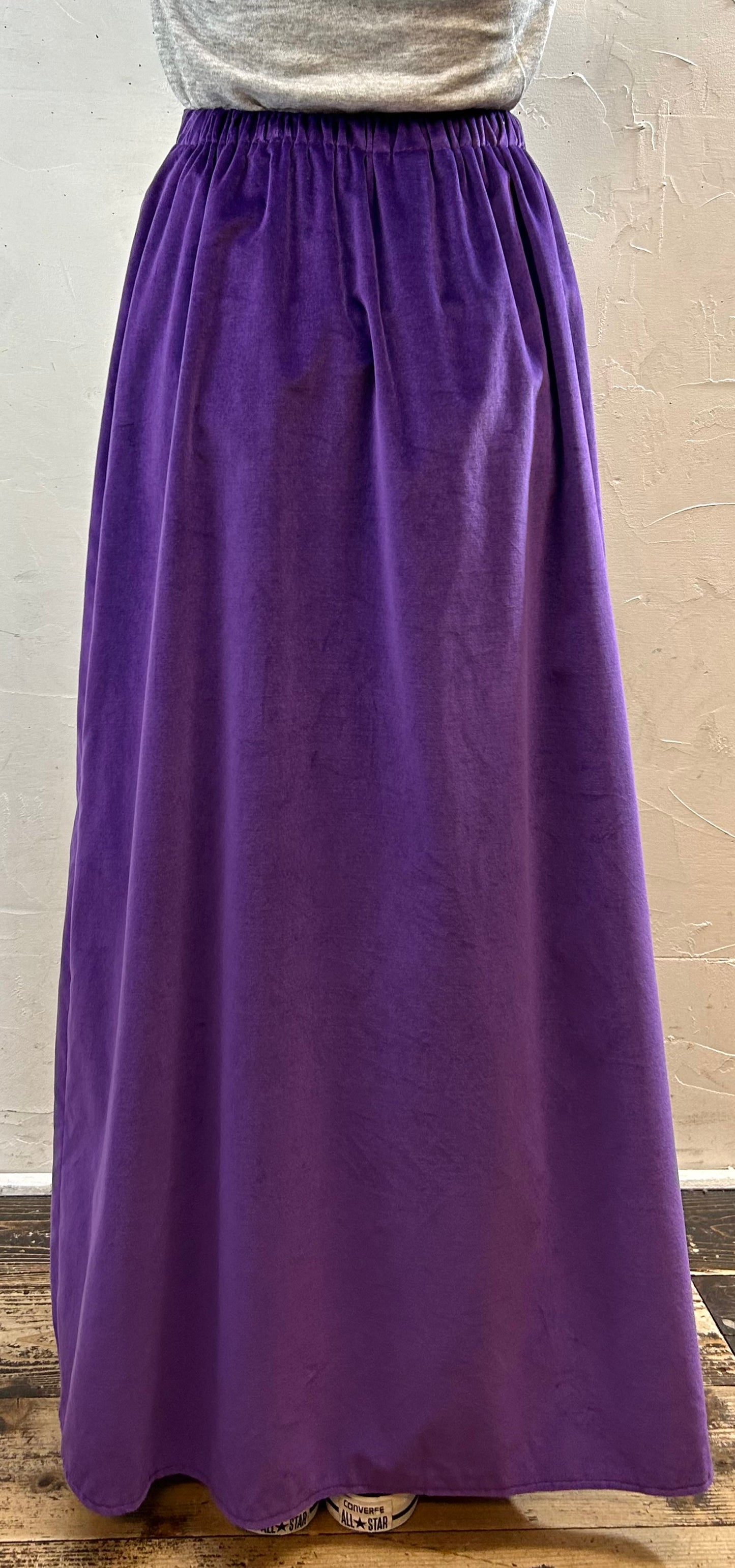 Vintage Velours Skirt [I28518]