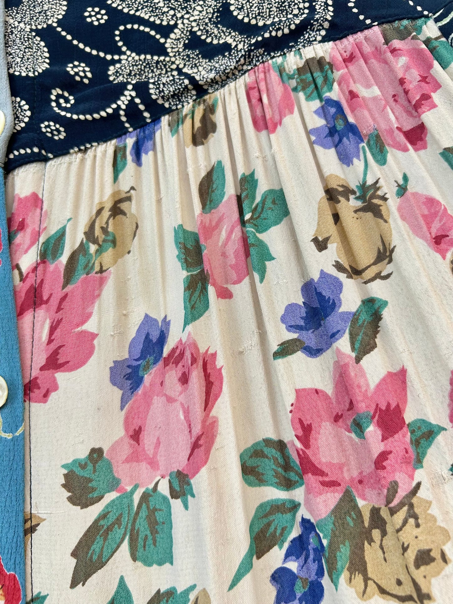 Vintage Indian Rayon Camisole Dress [E30263]