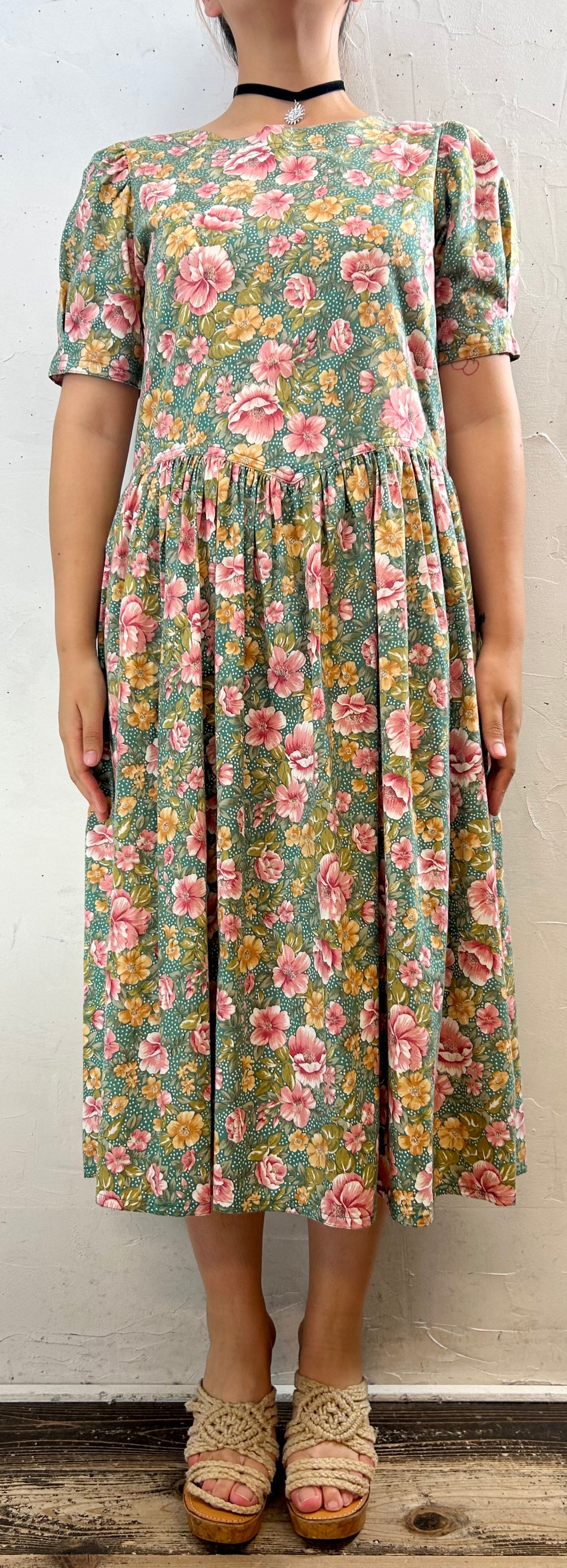 Vintage Flower Dress [F27639]