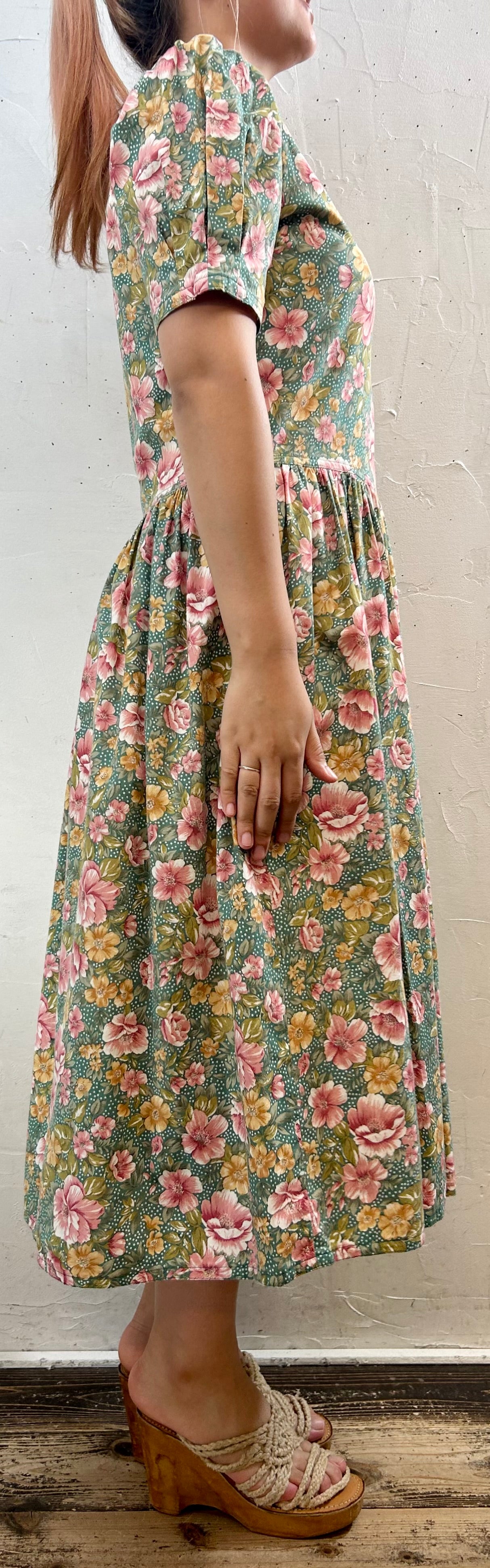 Vintage Flower Dress [F27639]