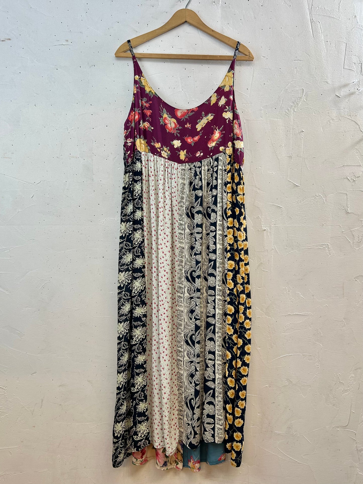 Vintage Indian Rayon Camisole Dress [E30263]