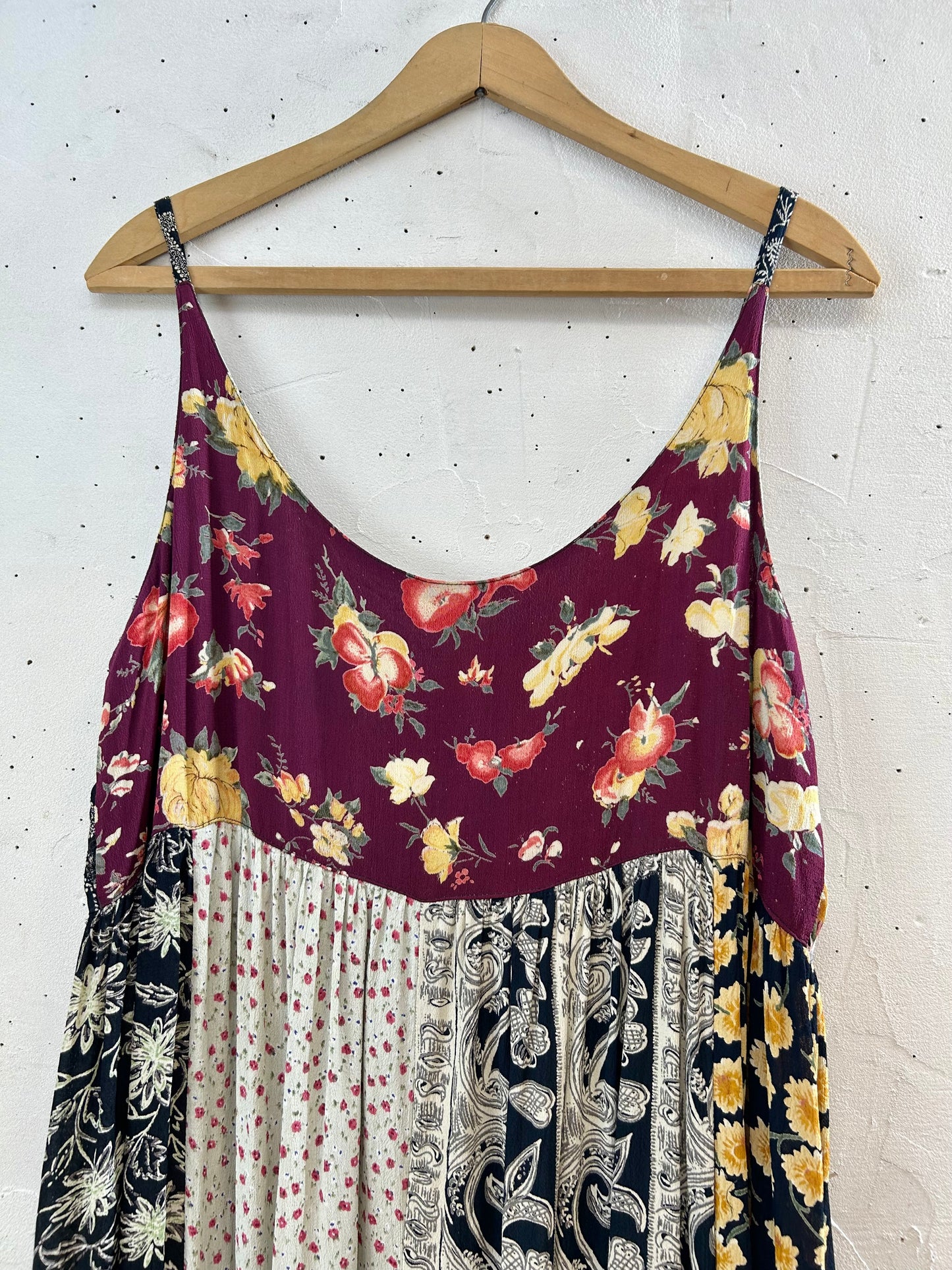 Vintage Indian Rayon Camisole Dress [E30263]
