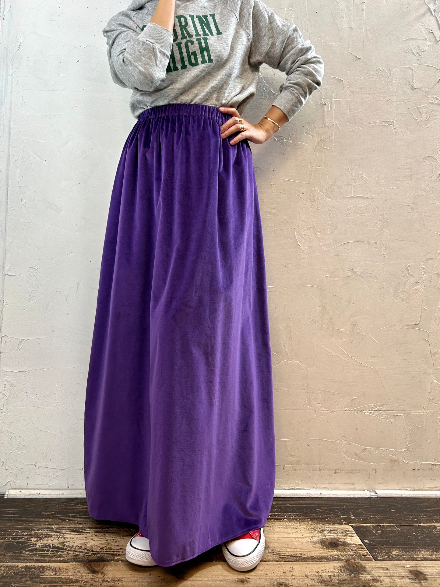 Vintage Velours Skirt [I28518]