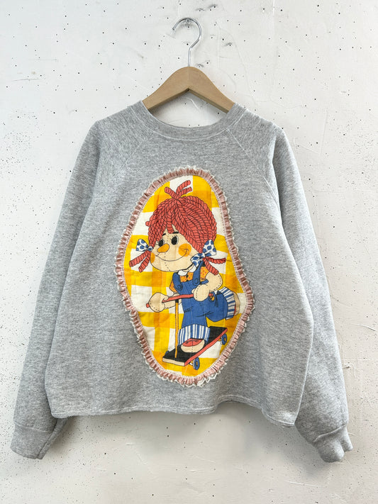 Vintage Custom Sweat 〜Raggedy Ann & Andy〜 [J34365]