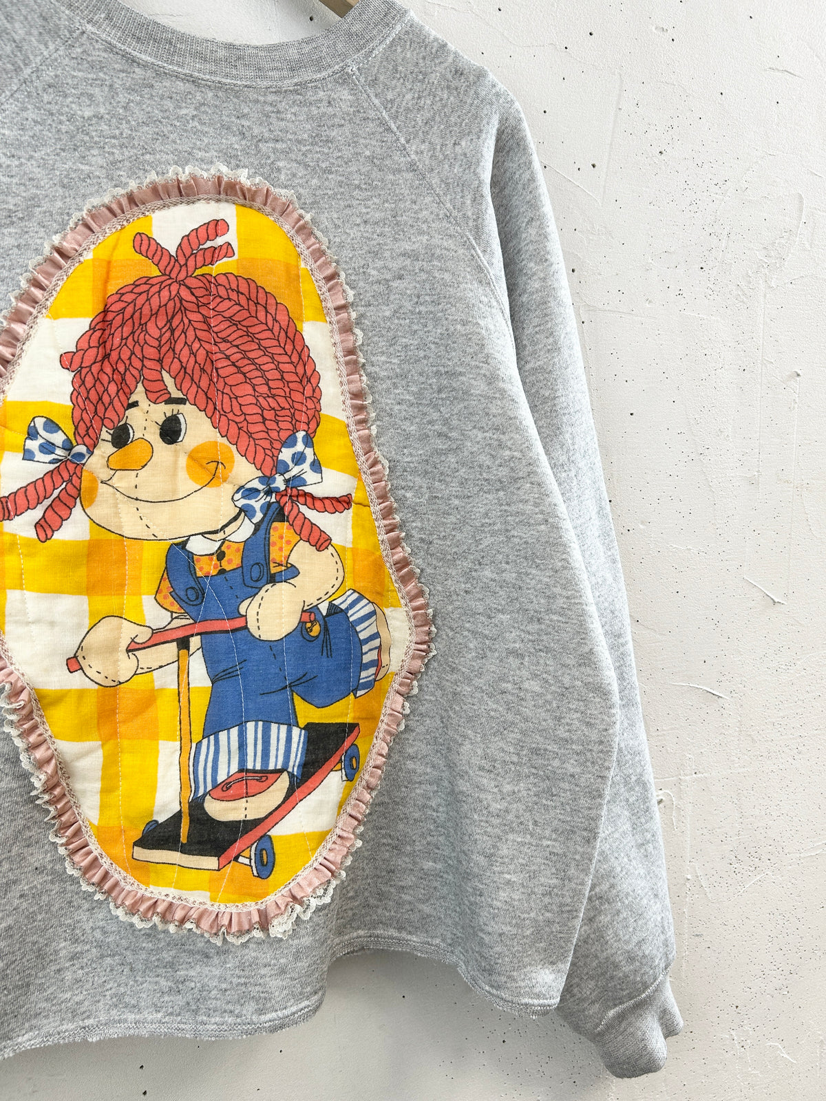 Vintage Custom Sweat 〜Raggedy Ann & Andy〜 [J34365]