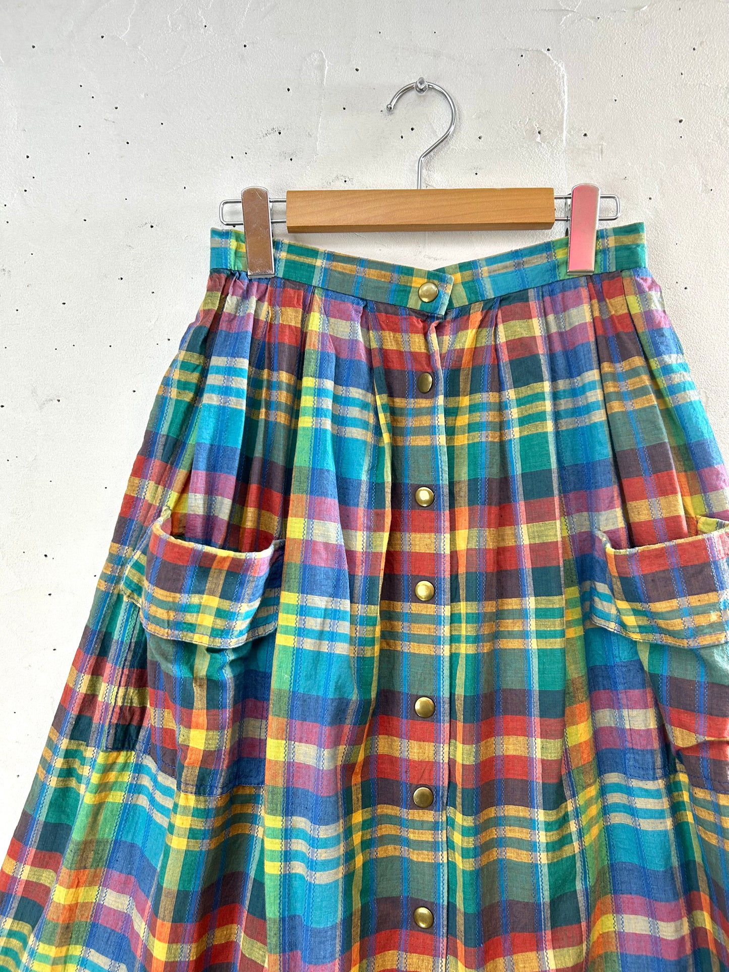 Vintage Plaid Skirt [A29403]
