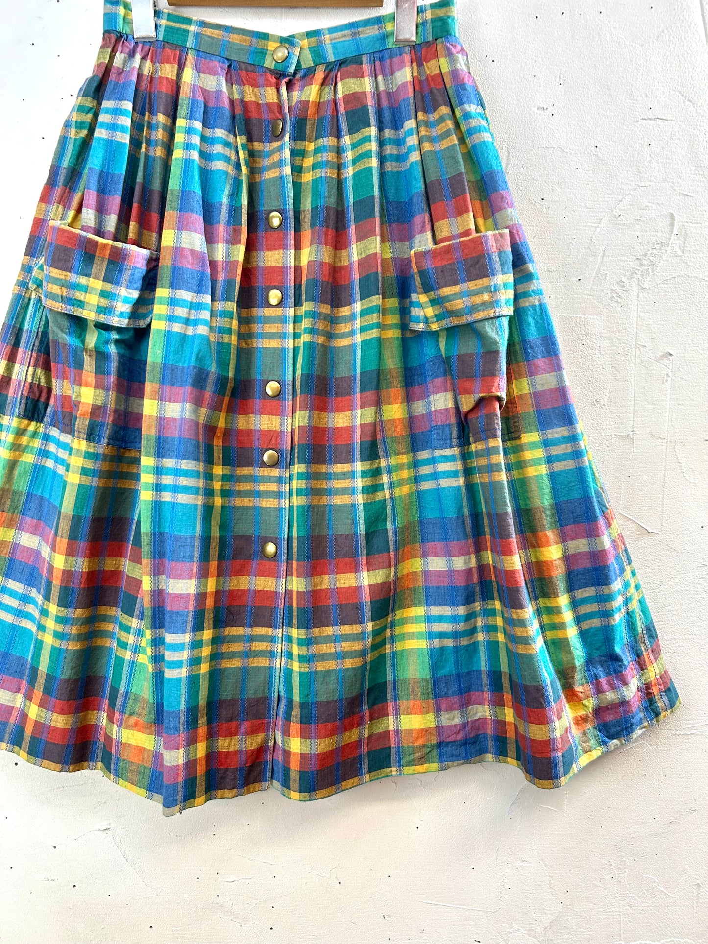 Vintage Plaid Skirt [A29403]
