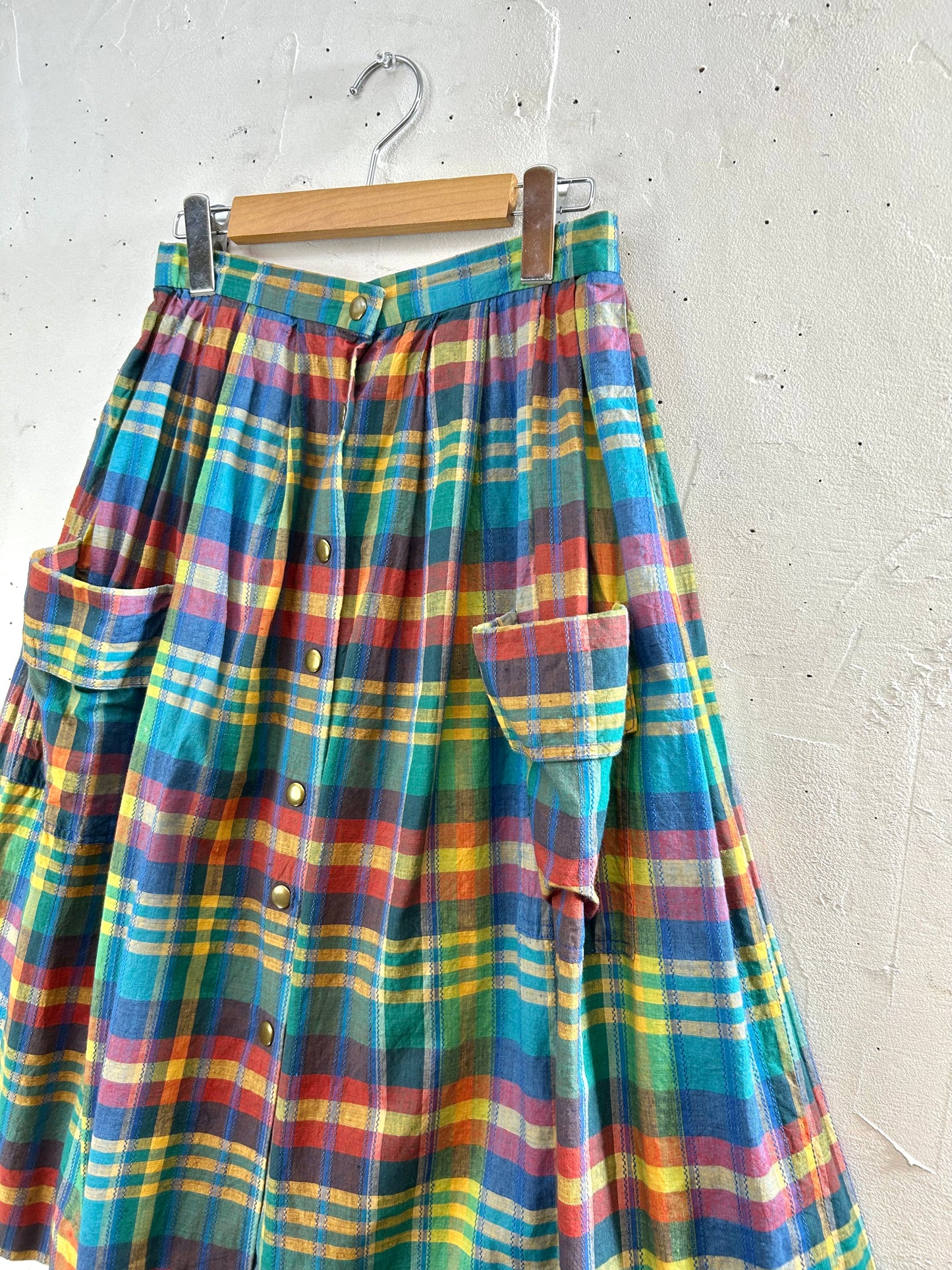 Vintage Plaid Skirt [A29403]