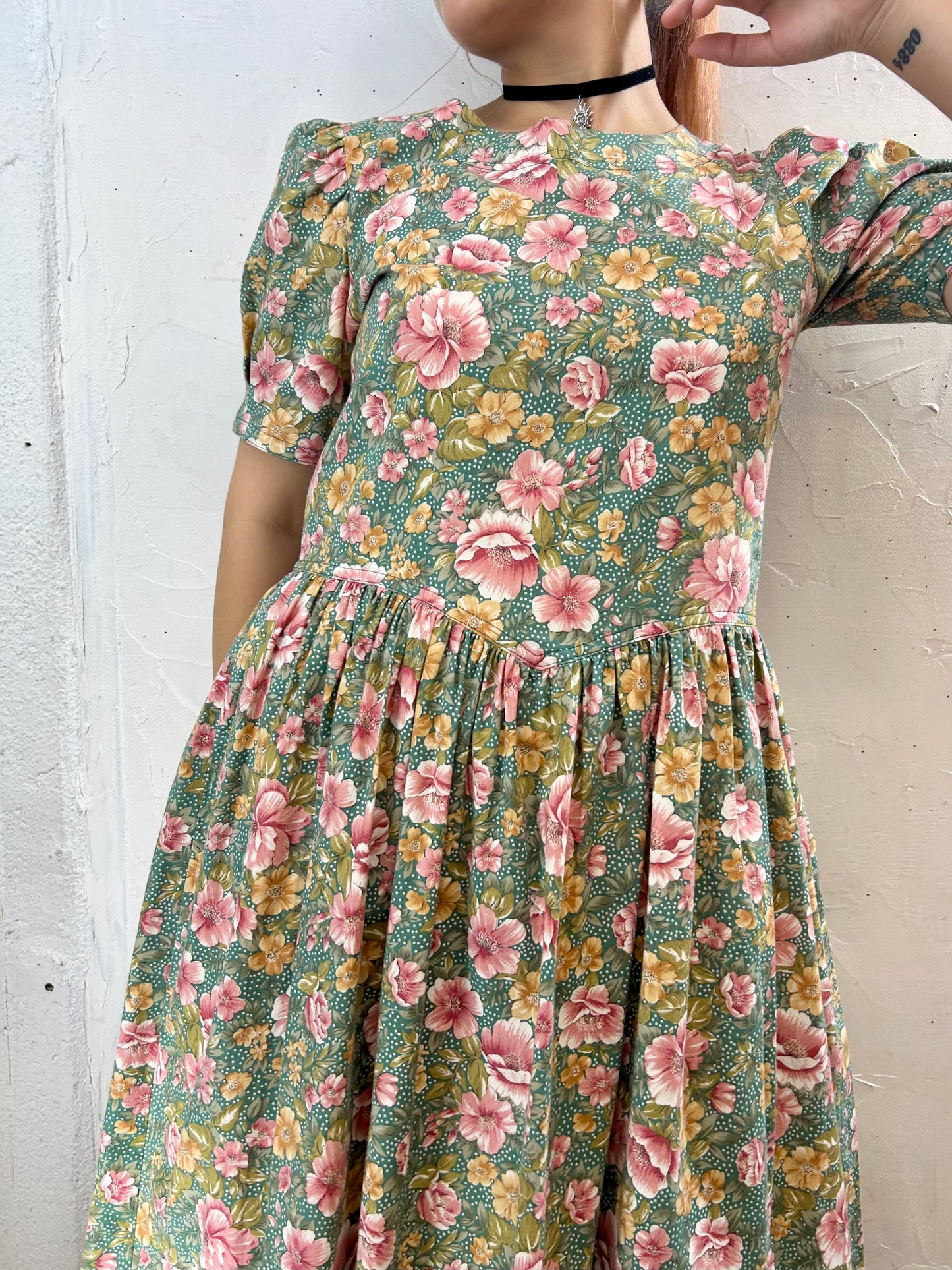 Vintage Flower Dress [F27639]