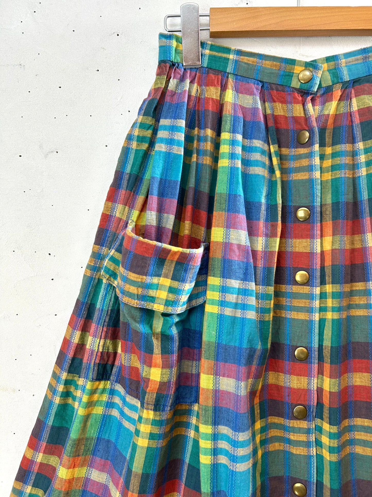 Vintage Plaid Skirt [A29403]