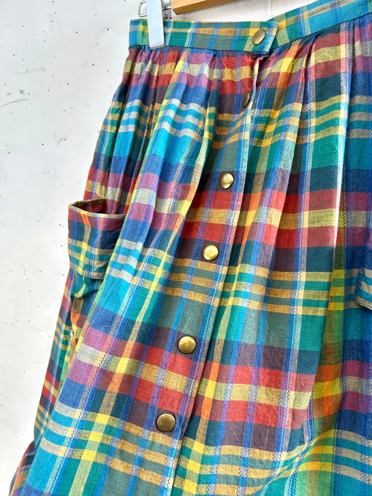 Vintage Plaid Skirt [A29403]