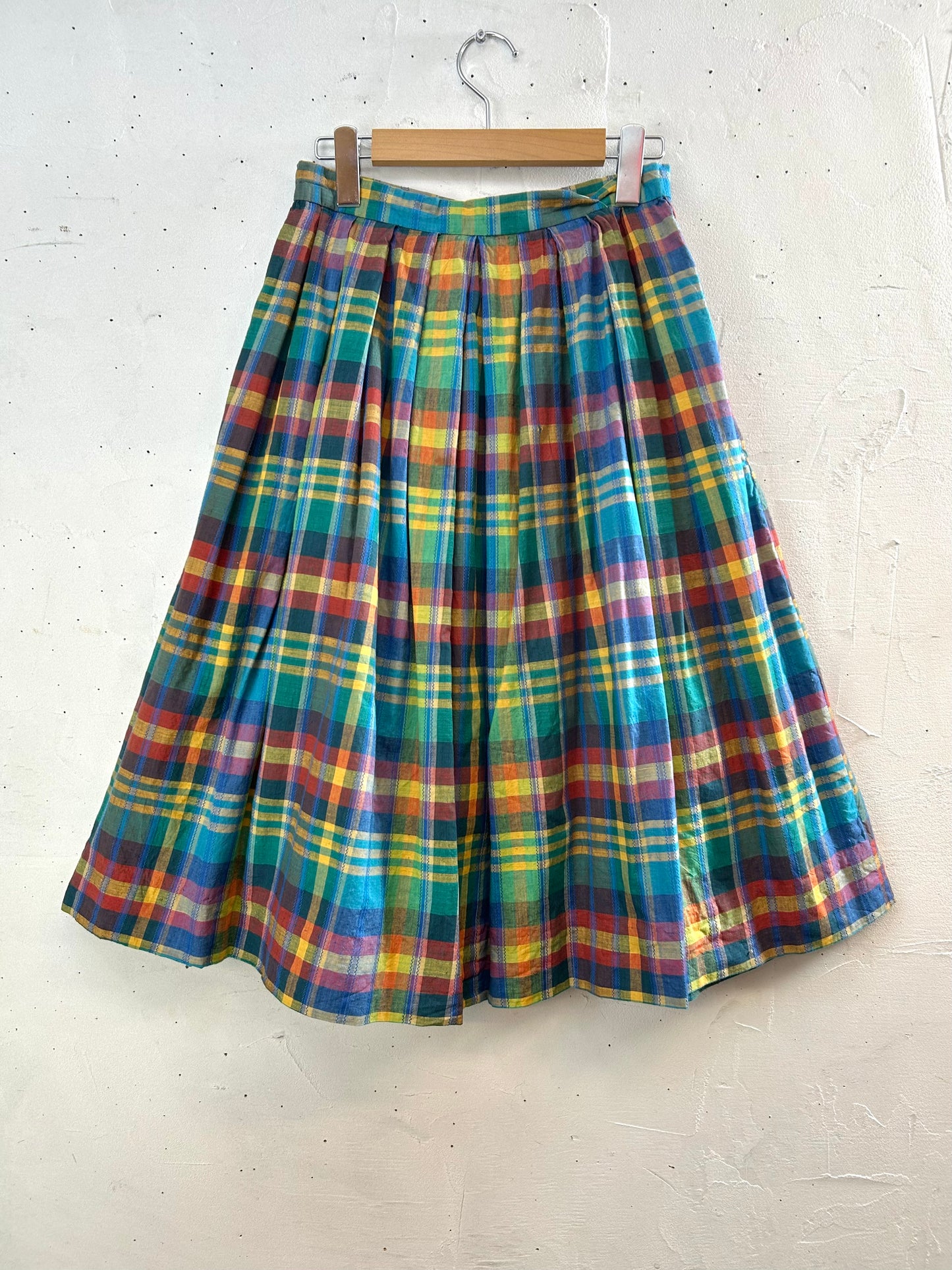 Vintage Plaid Skirt [A29403]