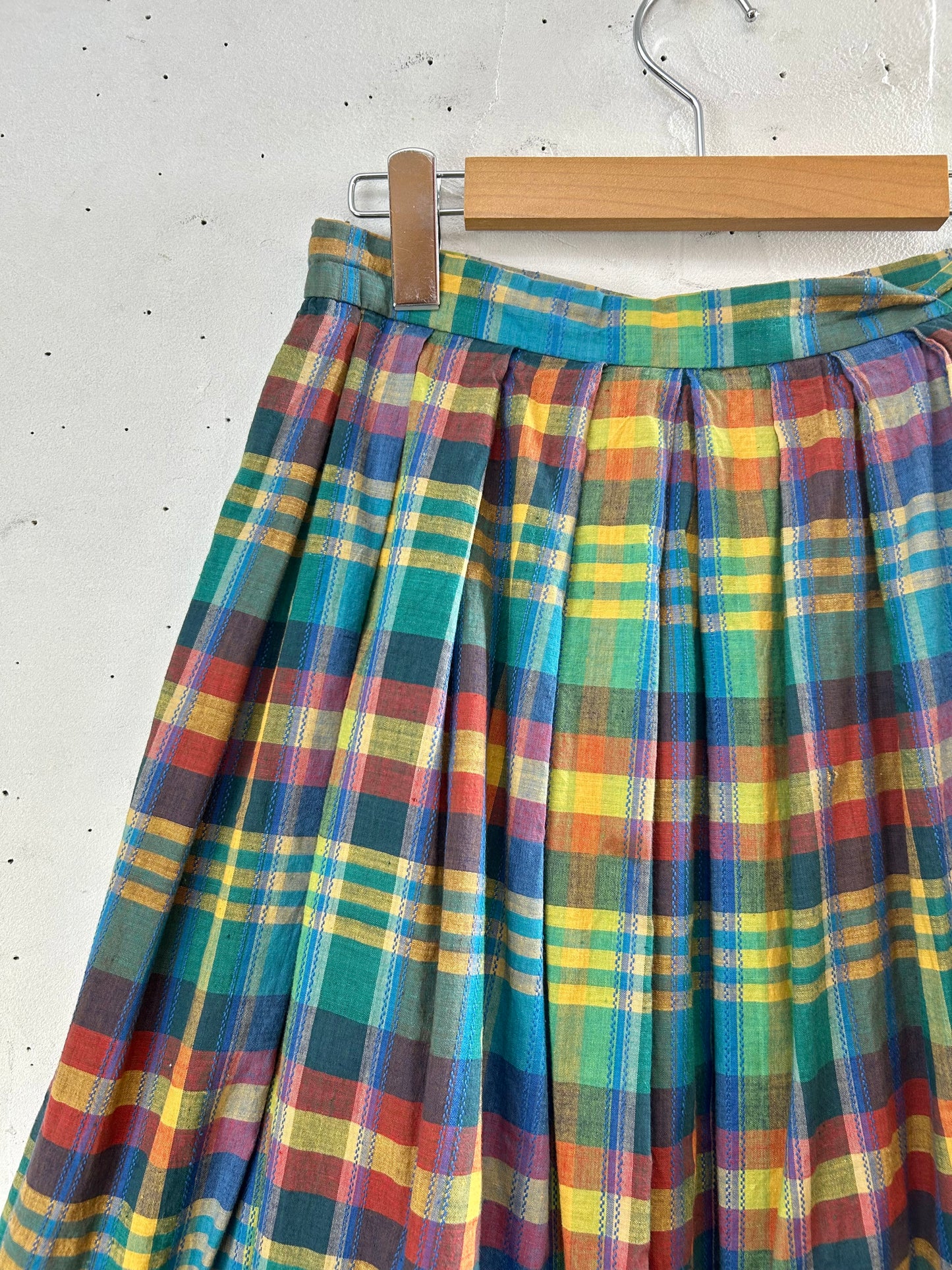 Vintage Plaid Skirt [A29403]