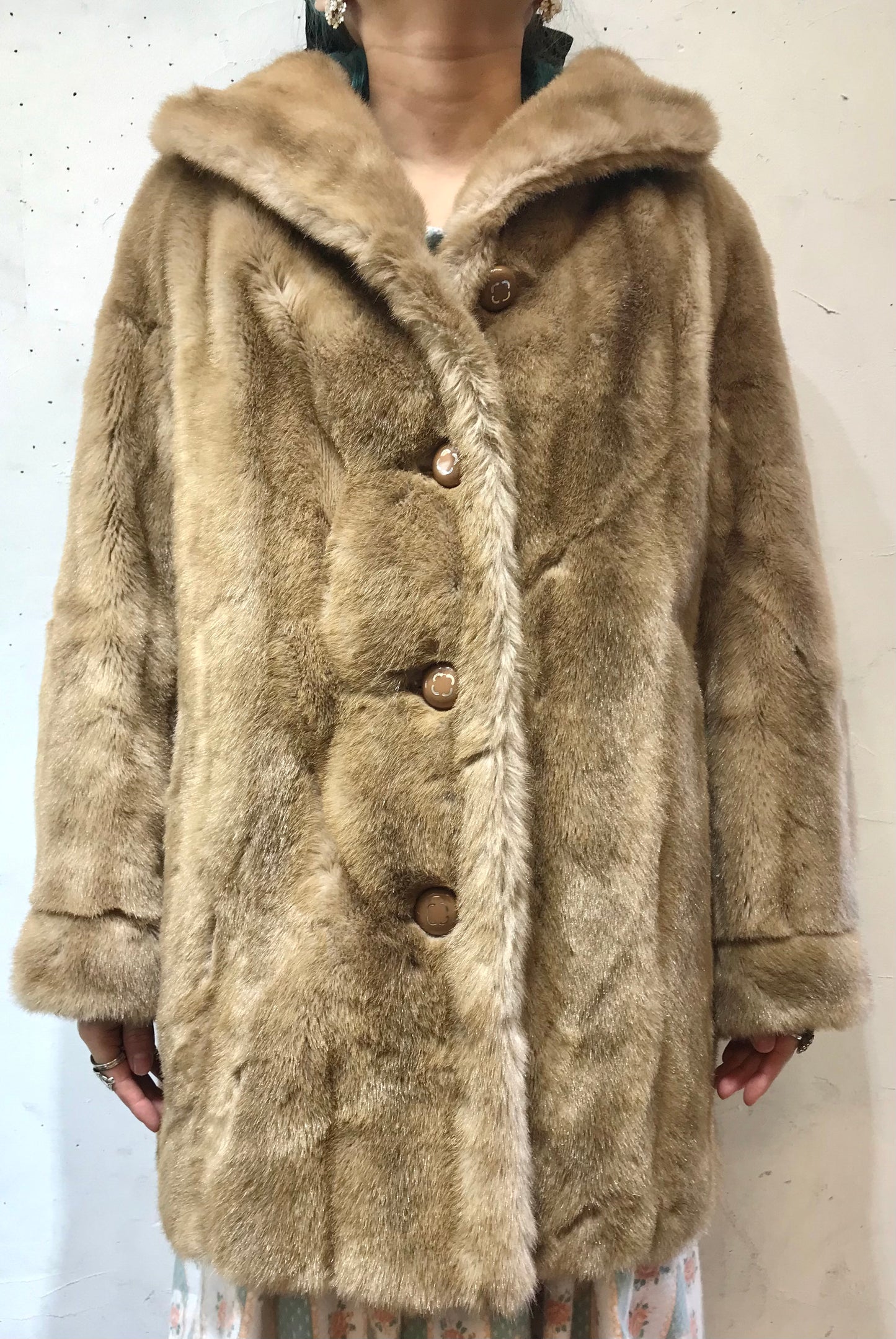 ’50s Vintage Eco Fur Jacket UNION MADE [L25819]