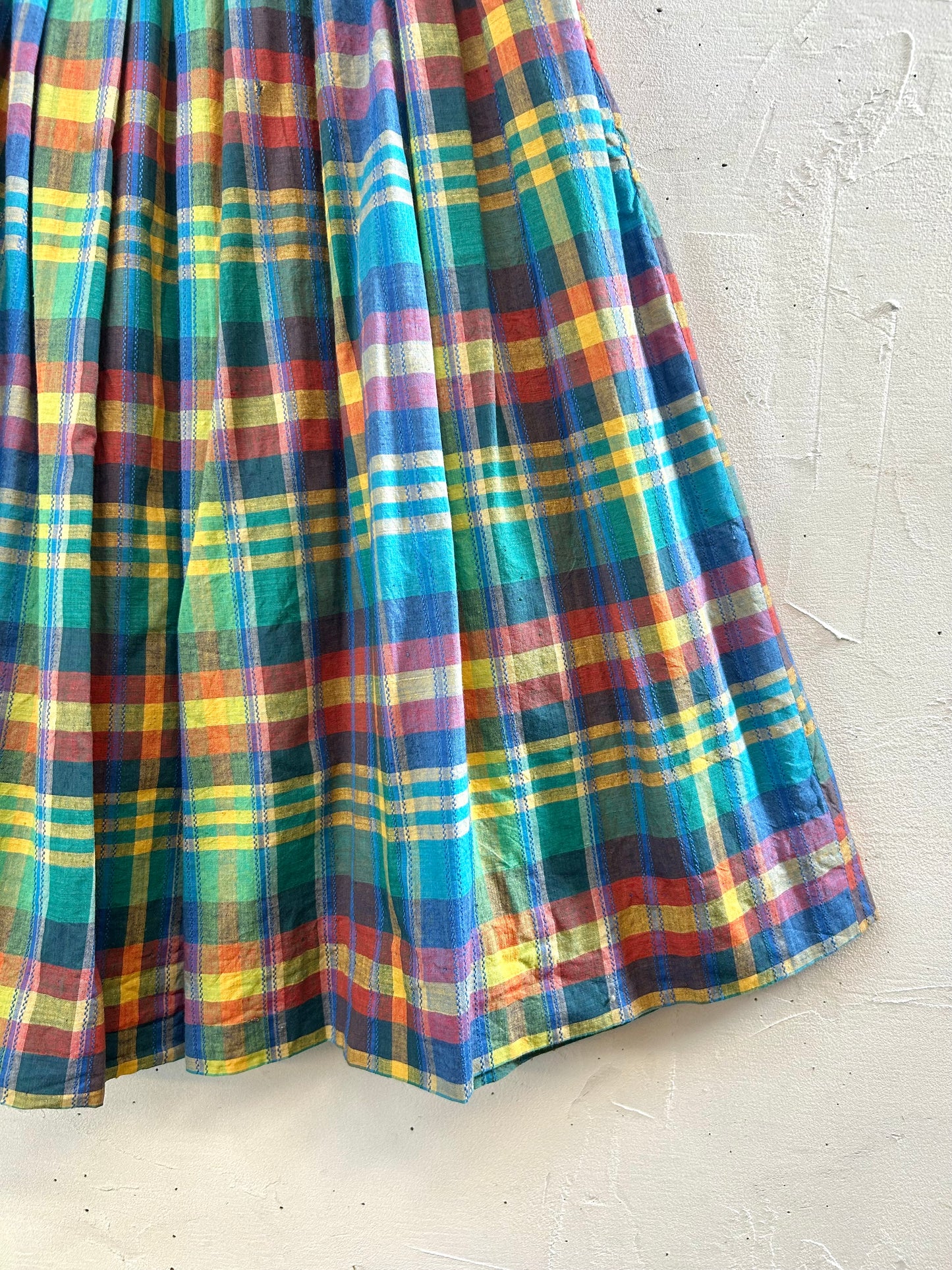 Vintage Plaid Skirt [A29403]