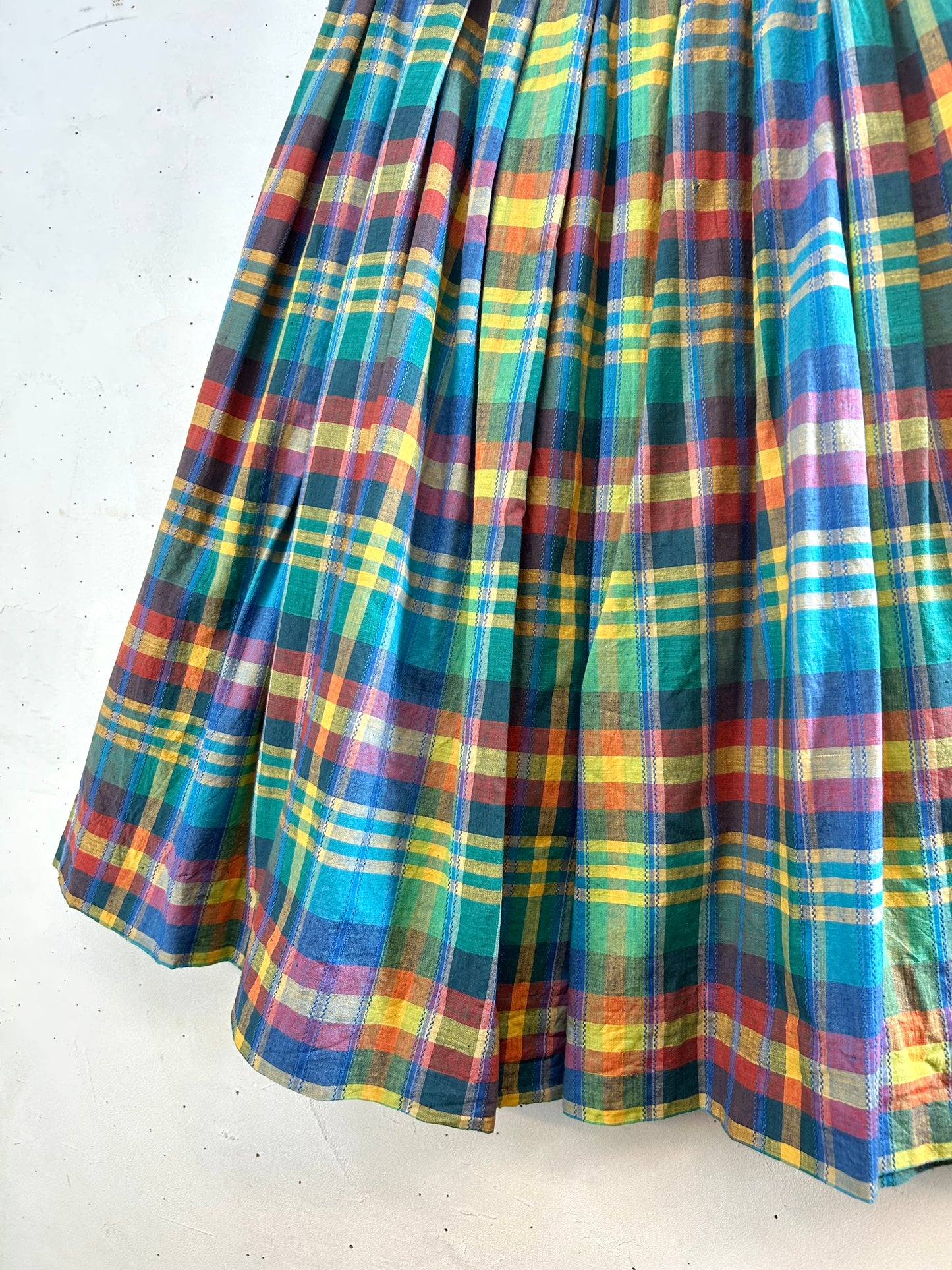 Vintage Plaid Skirt [A29403]