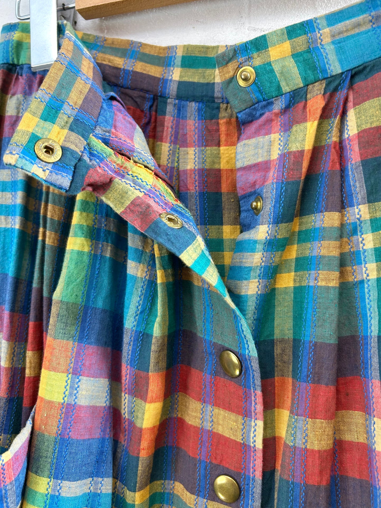 Vintage Plaid Skirt [A29403]