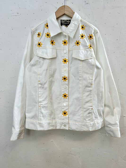 Vintage Flower Embroidery Jacket 〜Bob Mackie〜 [D30054]